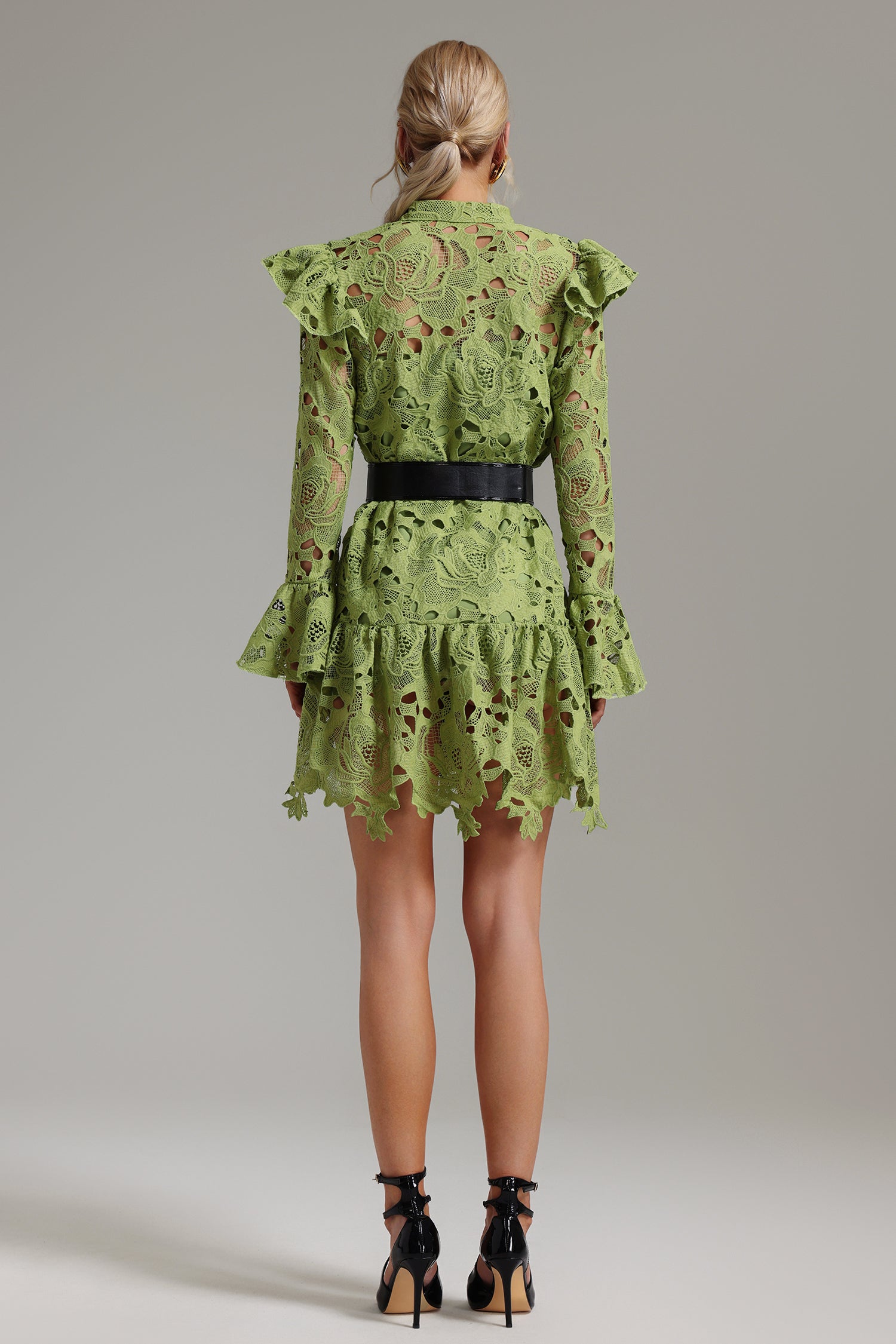 Shaha Crochet Embroidery Hollow Dress