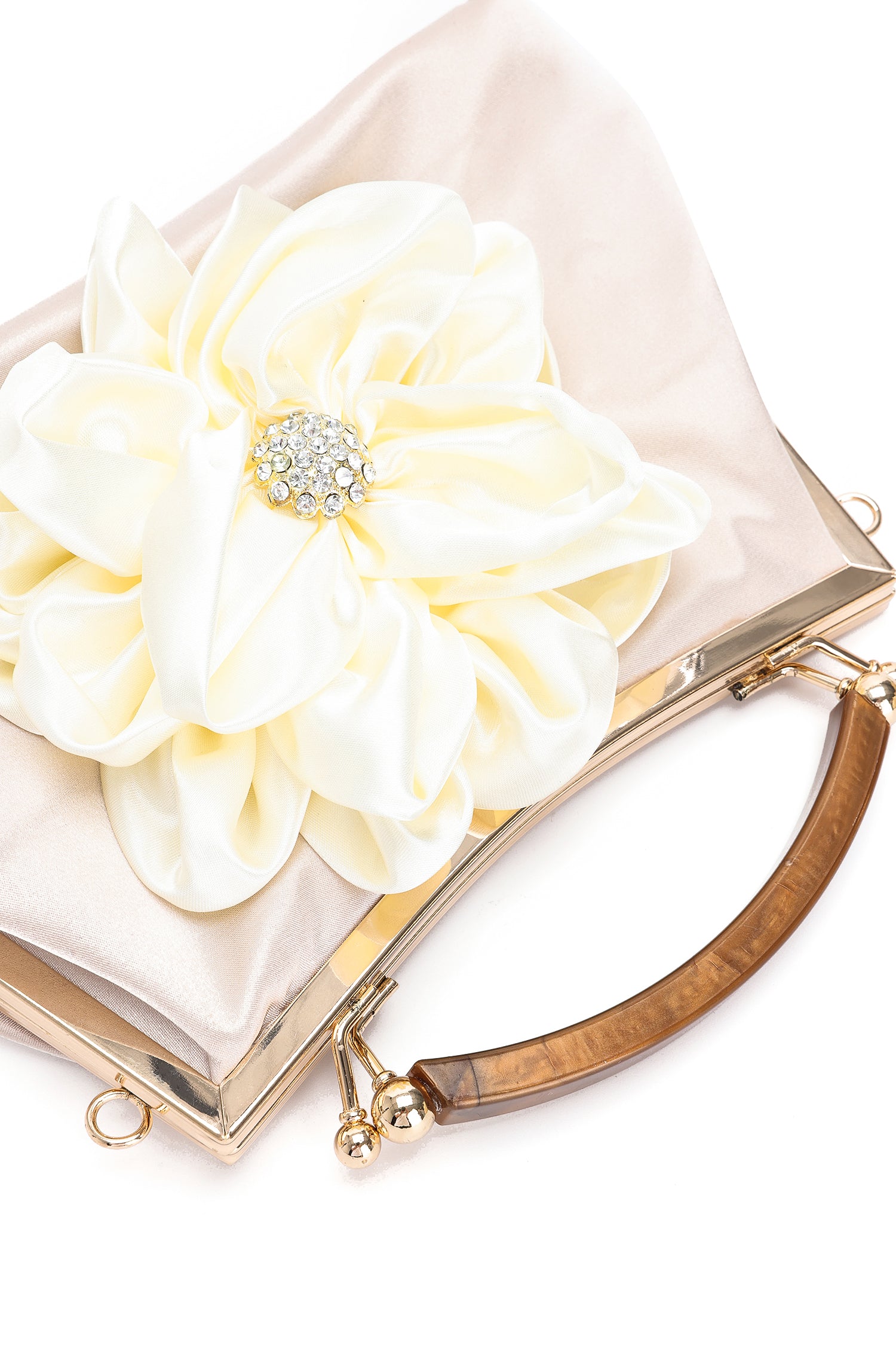 Shardae Diamante Flower Handle Bag