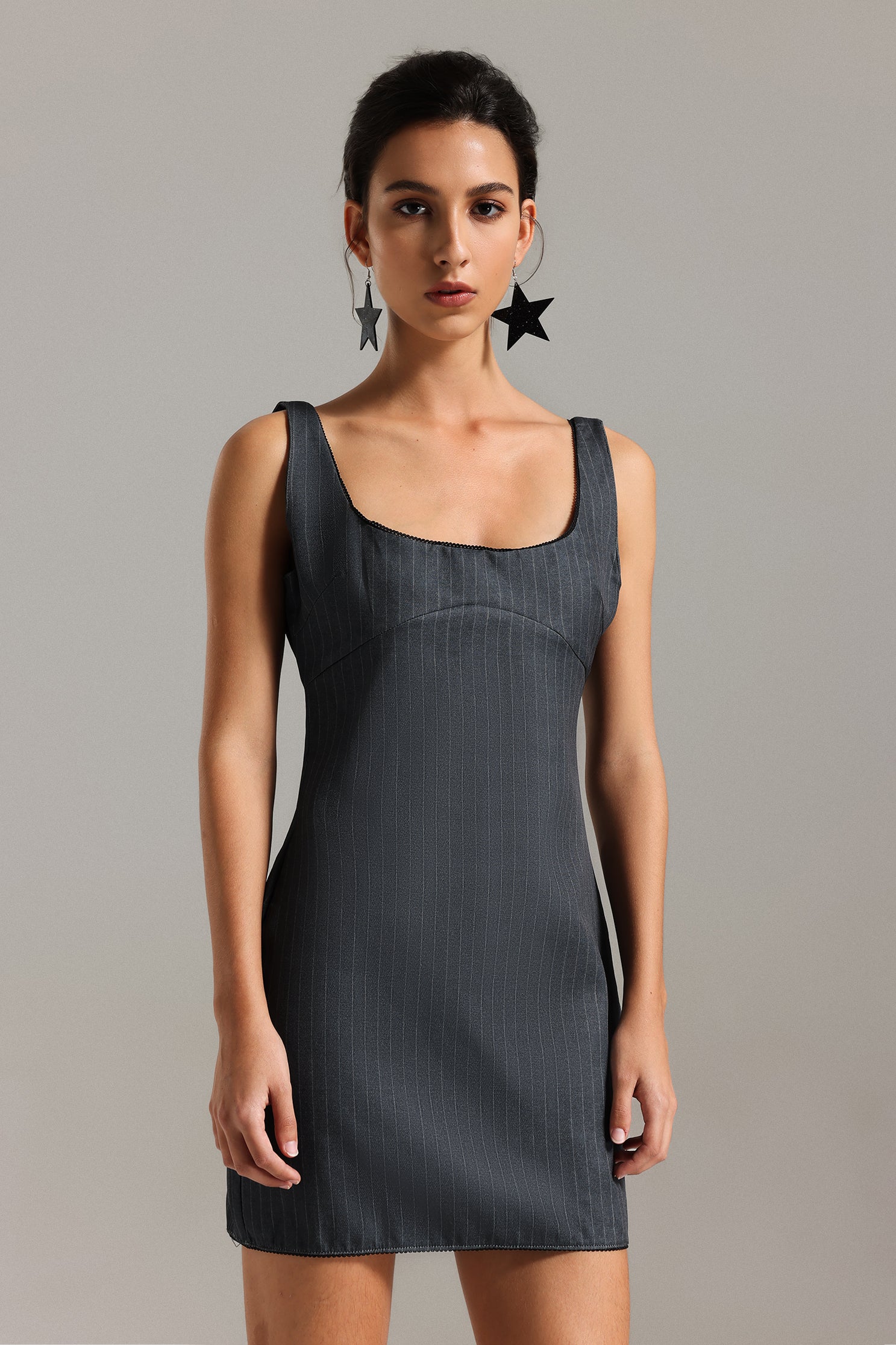 Susan Sleeveless Stripe Mini Dress