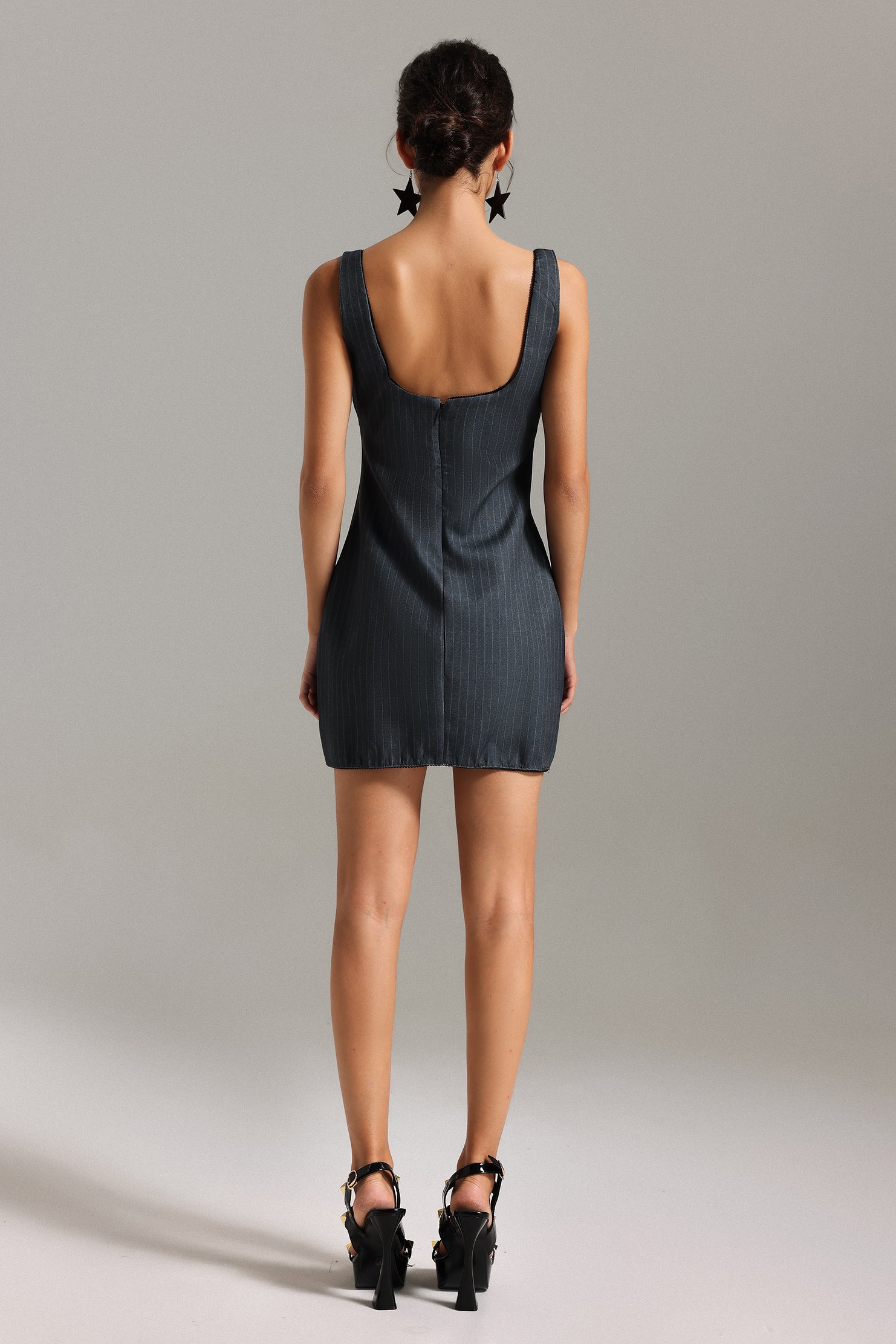 Susan Sleeveless Stripe Mini Dress