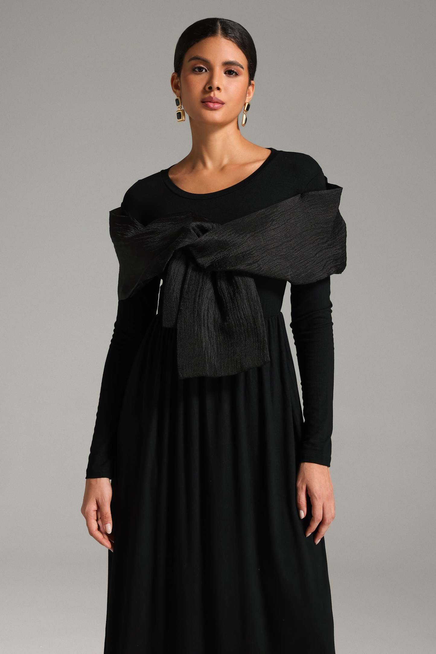 Tanisha Patchwork Bow Dress