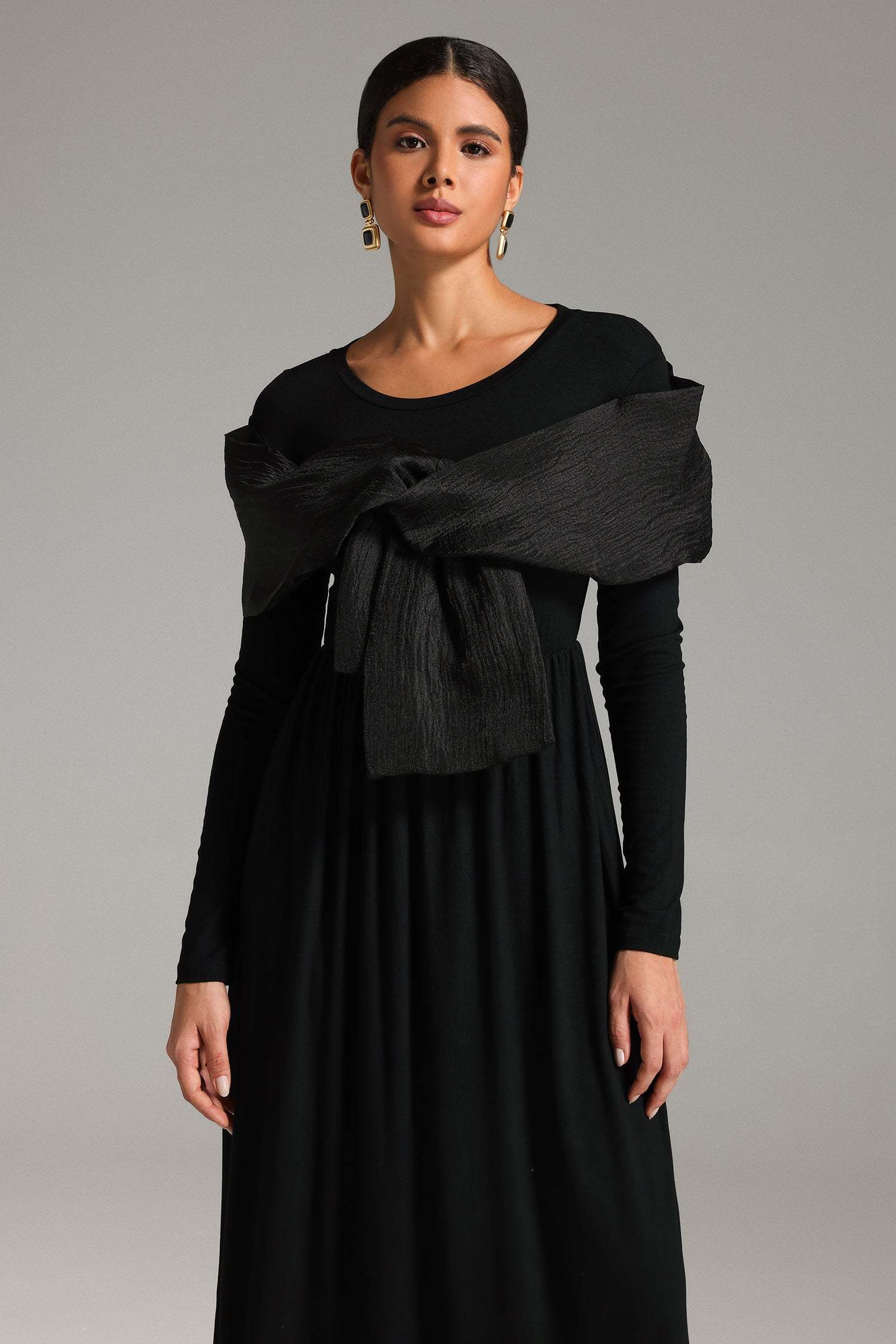 Tanisha Patchwork Bow Dress