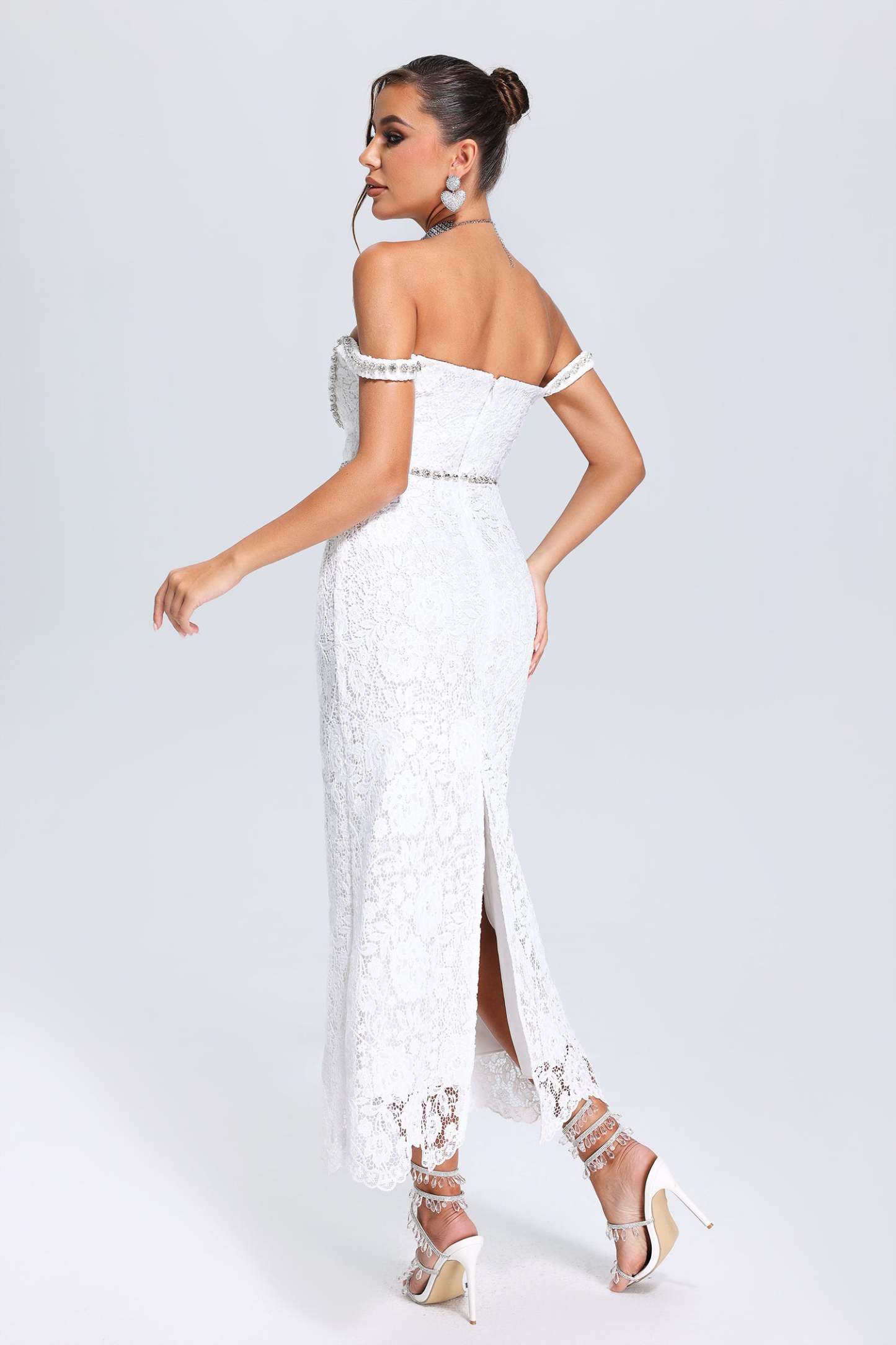 Tate Lace Bandage Midi Dress