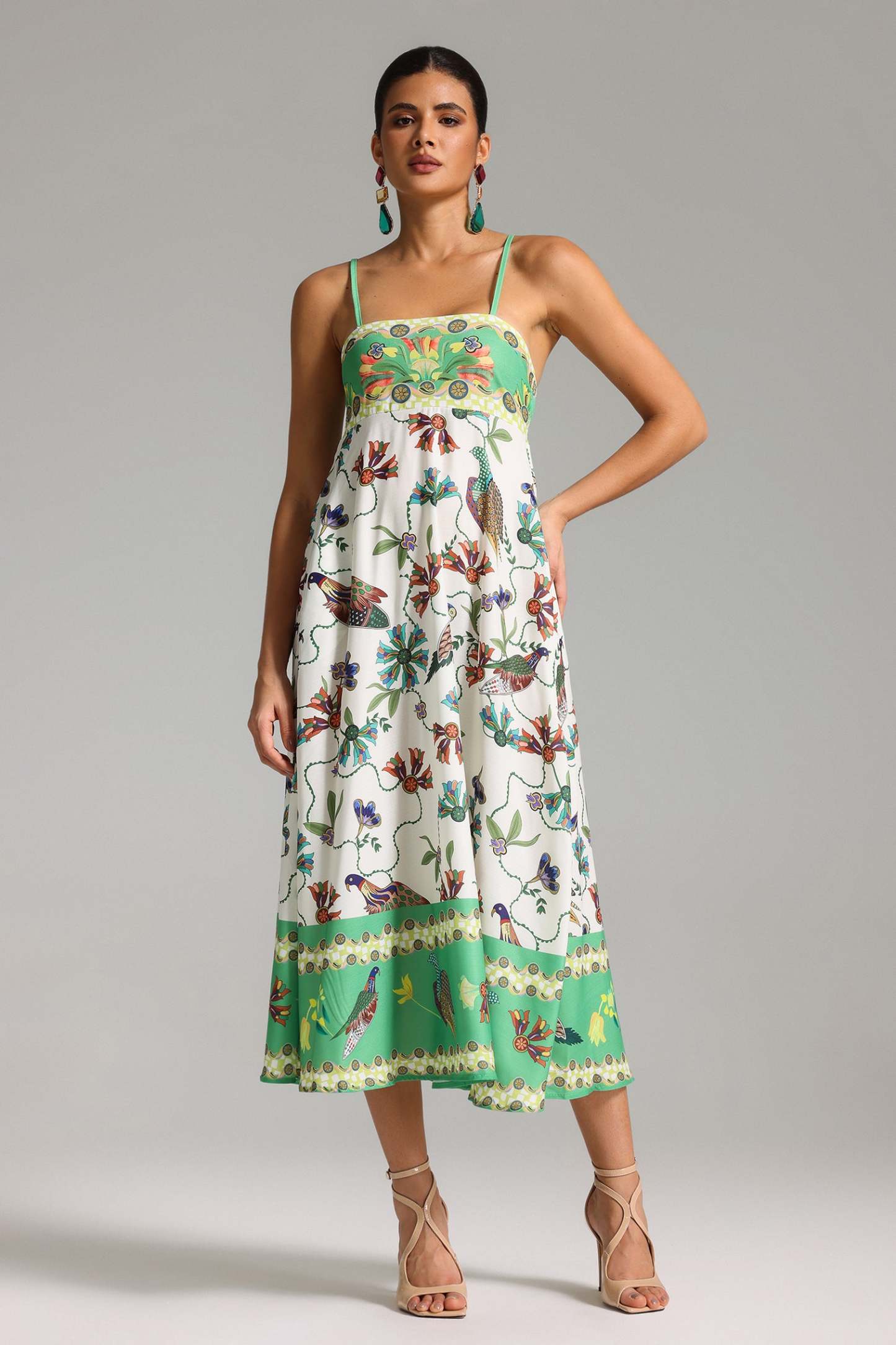 Torill Halter Printed Midi Dress