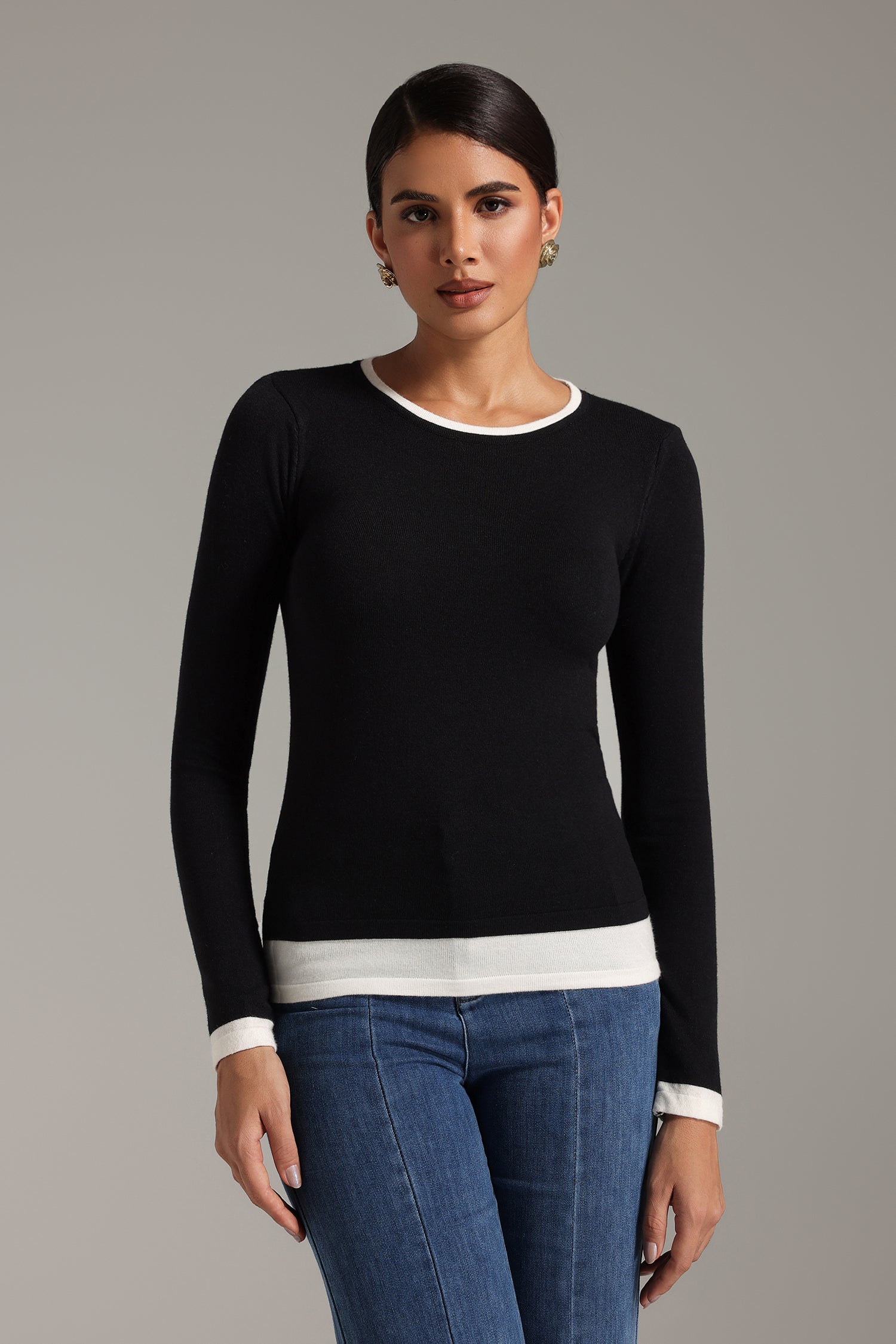 Trese Crew Neck Long Sleeves Top