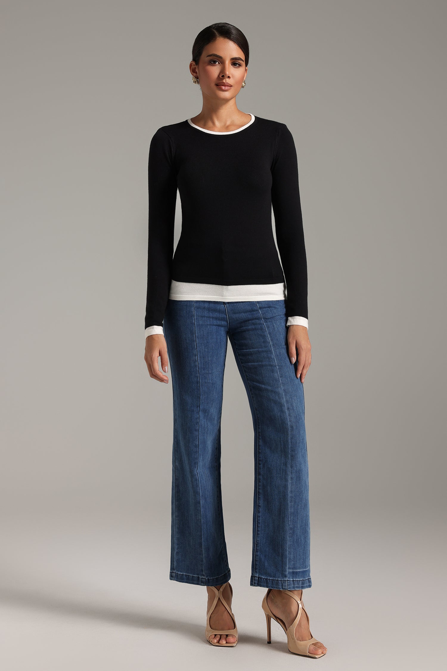 Trese Crew Neck Long Sleeves Top
