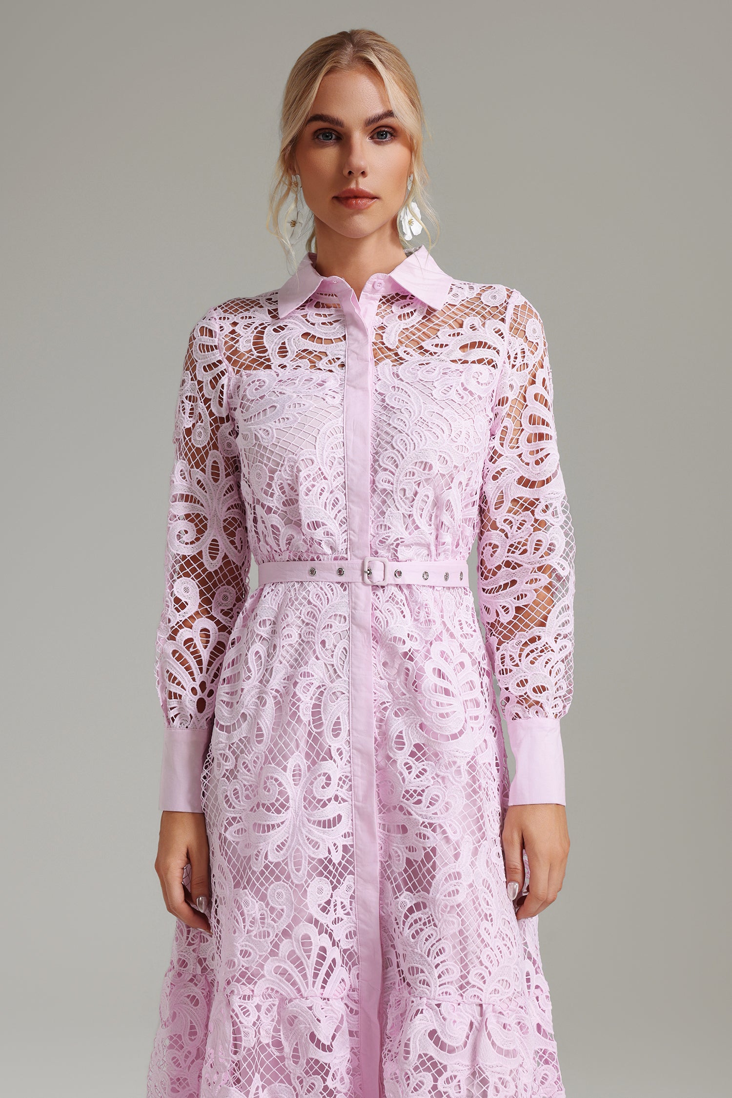 Villa Embroidered Hollow Dress