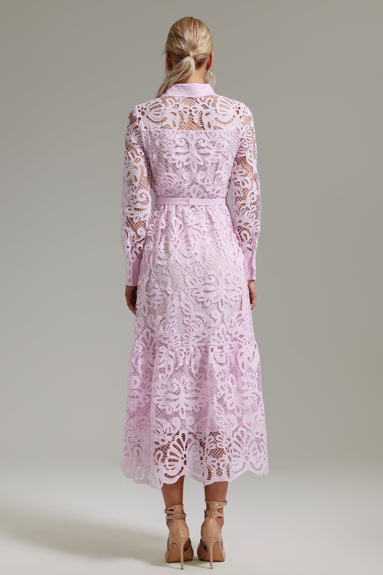 Villa Embroidered Hollow Dress