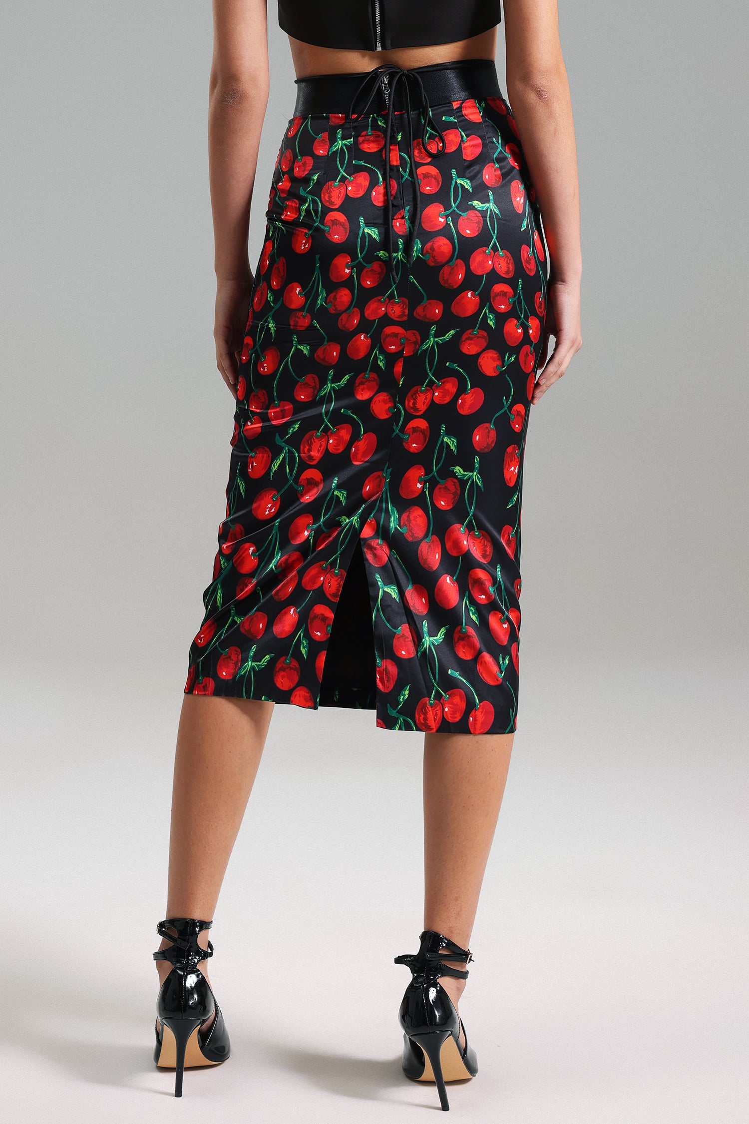 Winiva Printed Midi Skirt