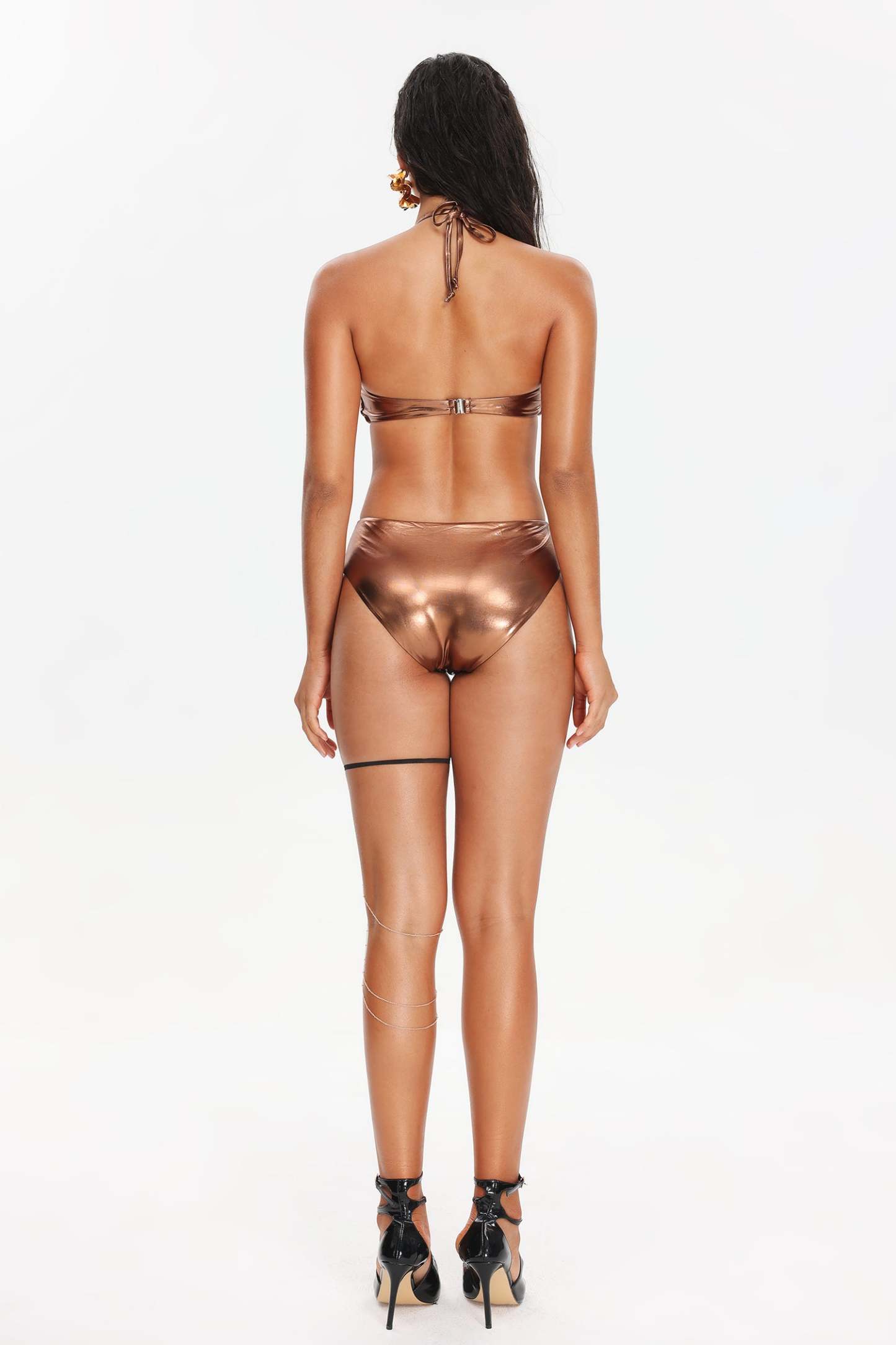 Yette Flower Cut Out Swimsuit