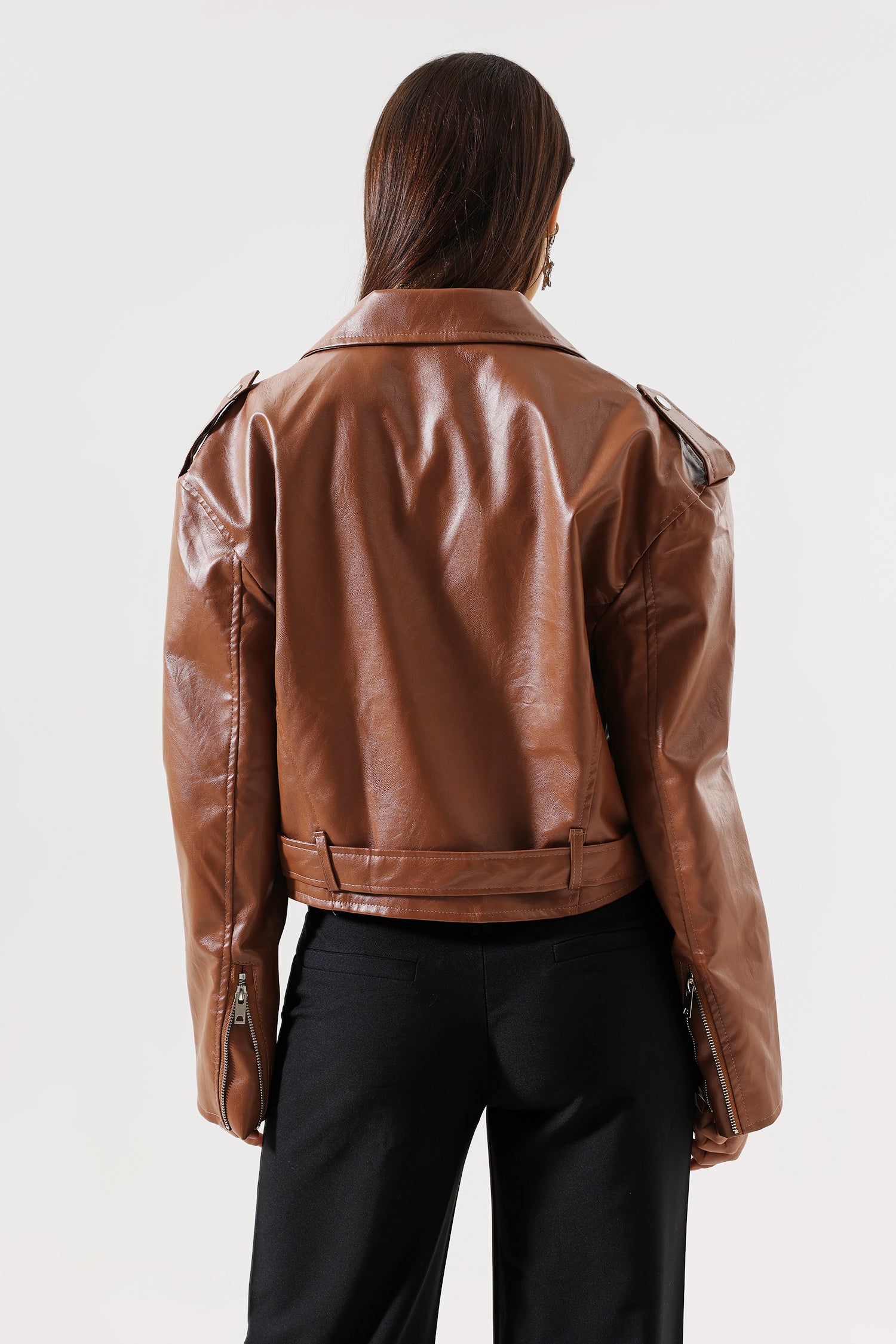 Zurri Eco-Leather Biker Jacket
