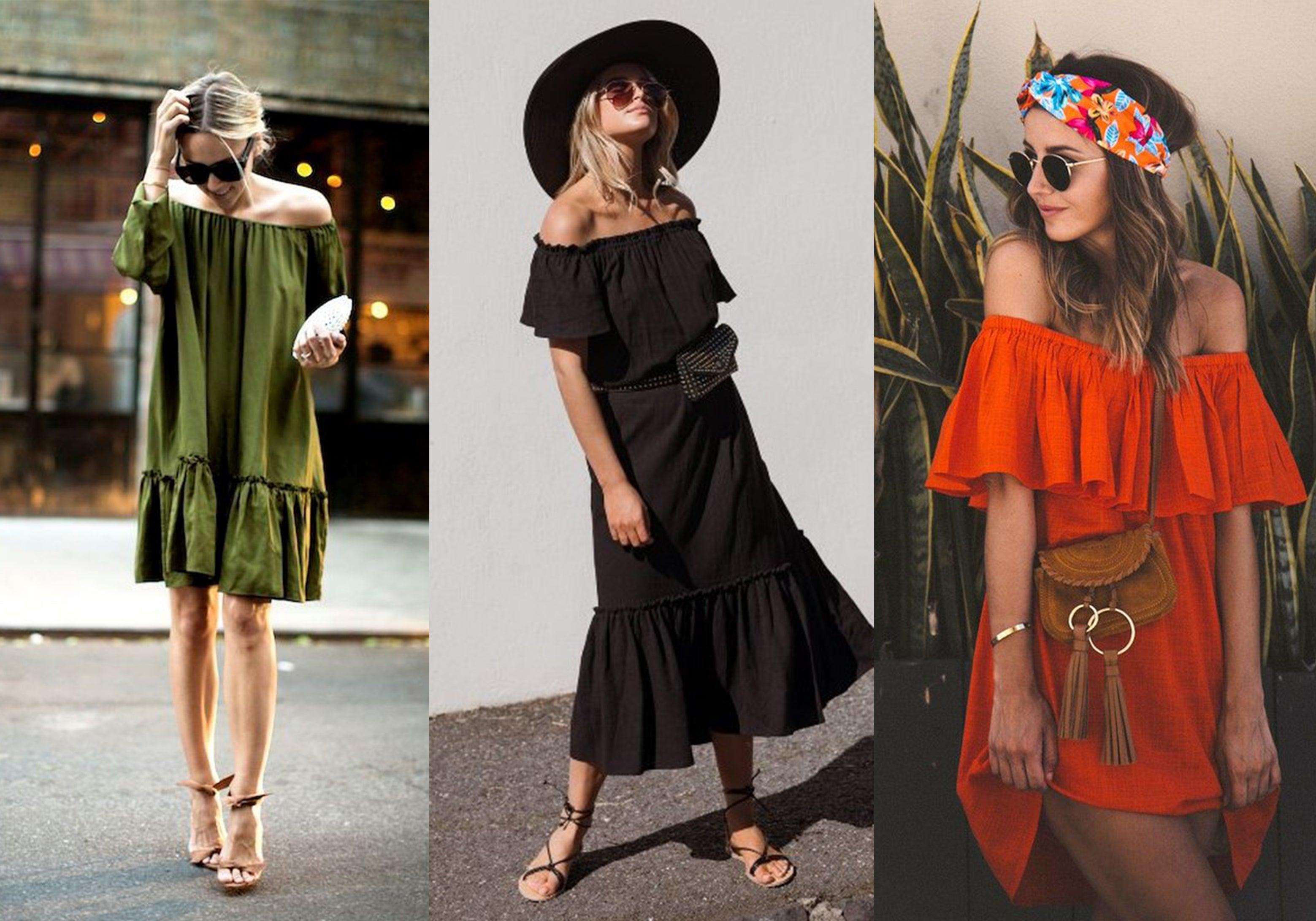 8 Ways to Style Your Off the Shoulder Dress - Bellabarnett