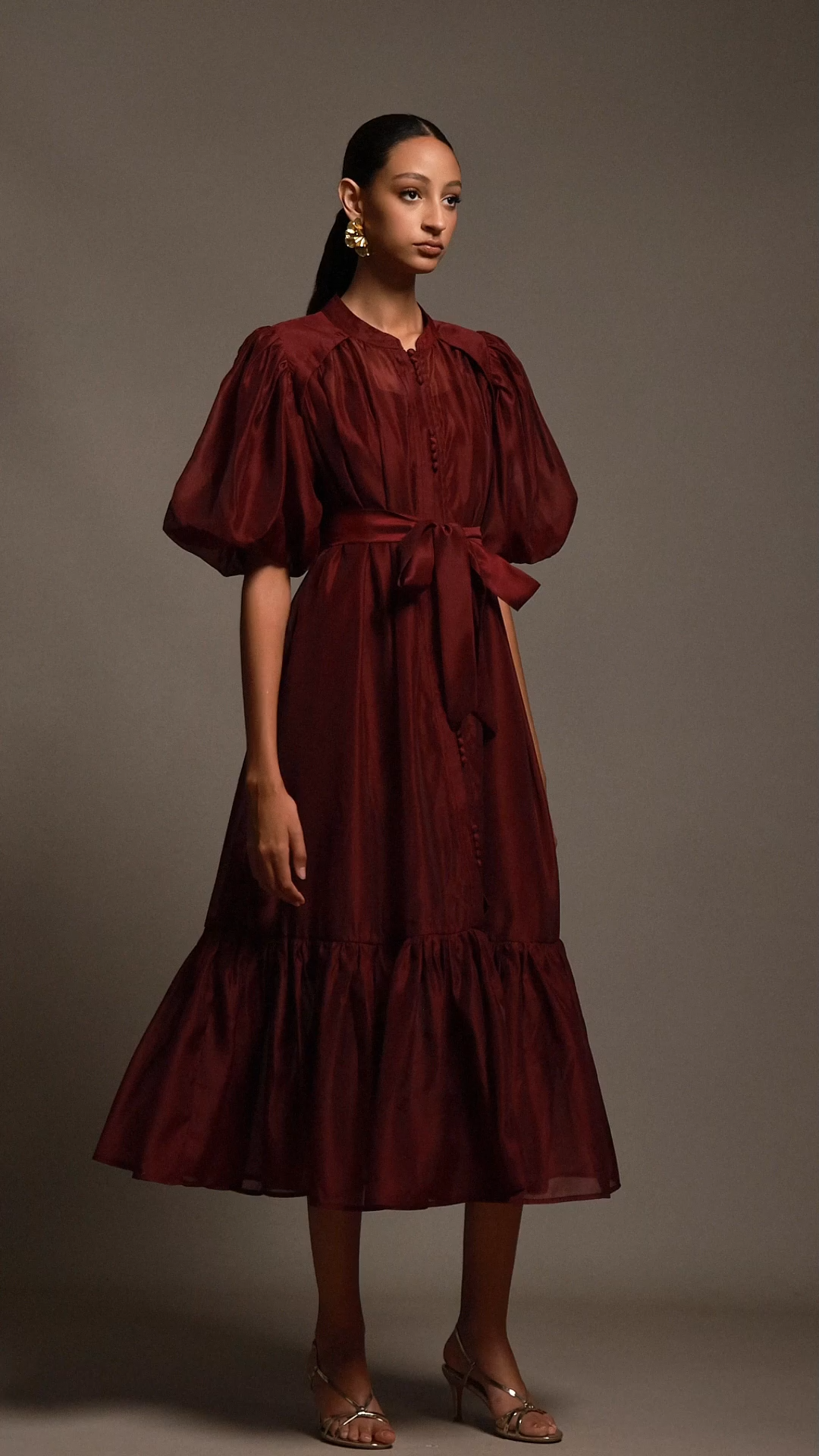 Dlasa Short Sleeves Round Neck Maxi Dress