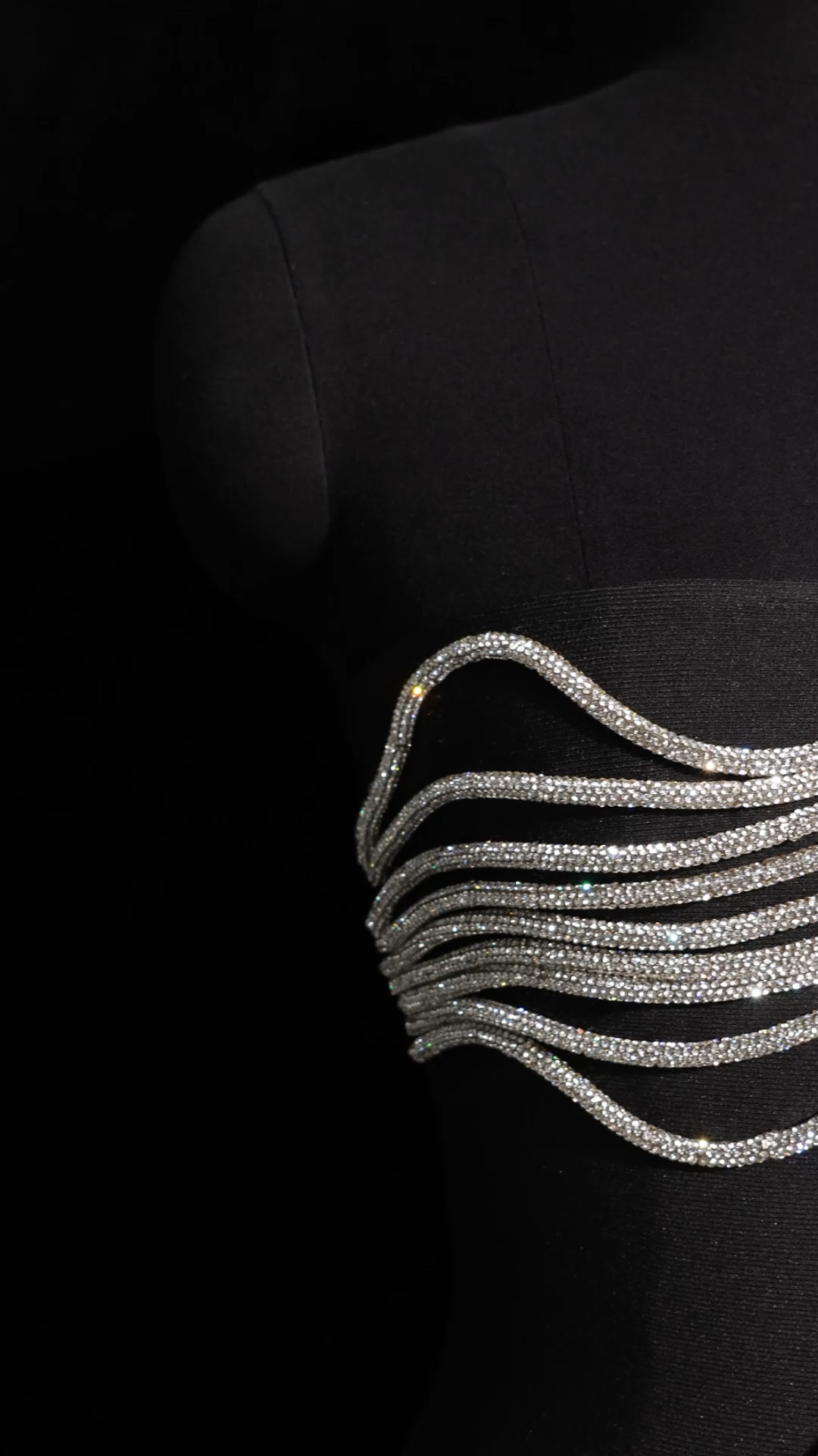 Oga Sleeveless Diamond Bandage Maxi Dress