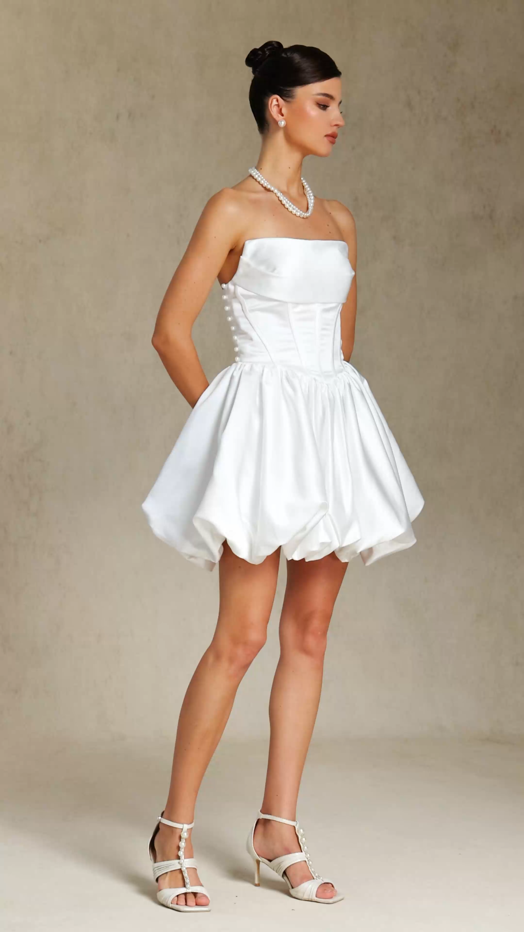 Debra Fishbone strapless mini dress