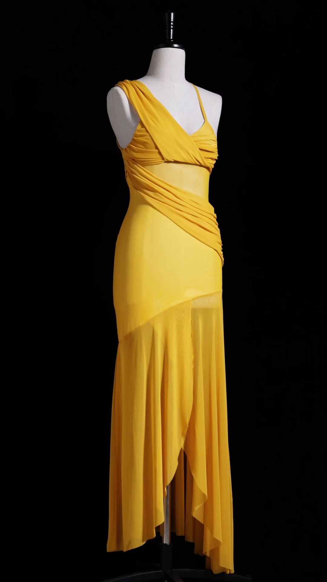 Rami Sleeveless Asymmetric Slit Maxi Dress