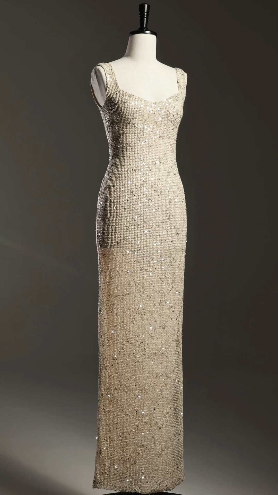 Radmila Sleeveless Sequins Fish Tail Maxi Dress