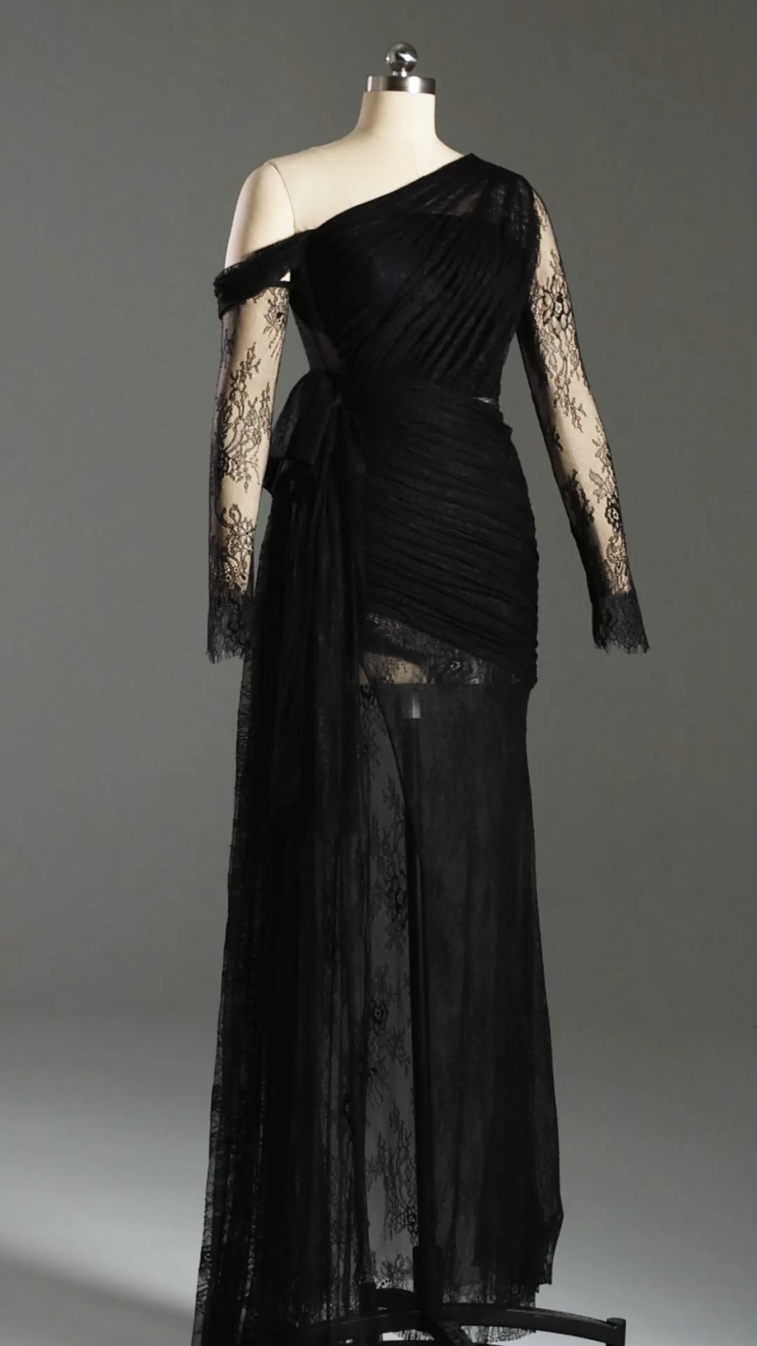 Hunter One Shoulder Slit Maxi Dress