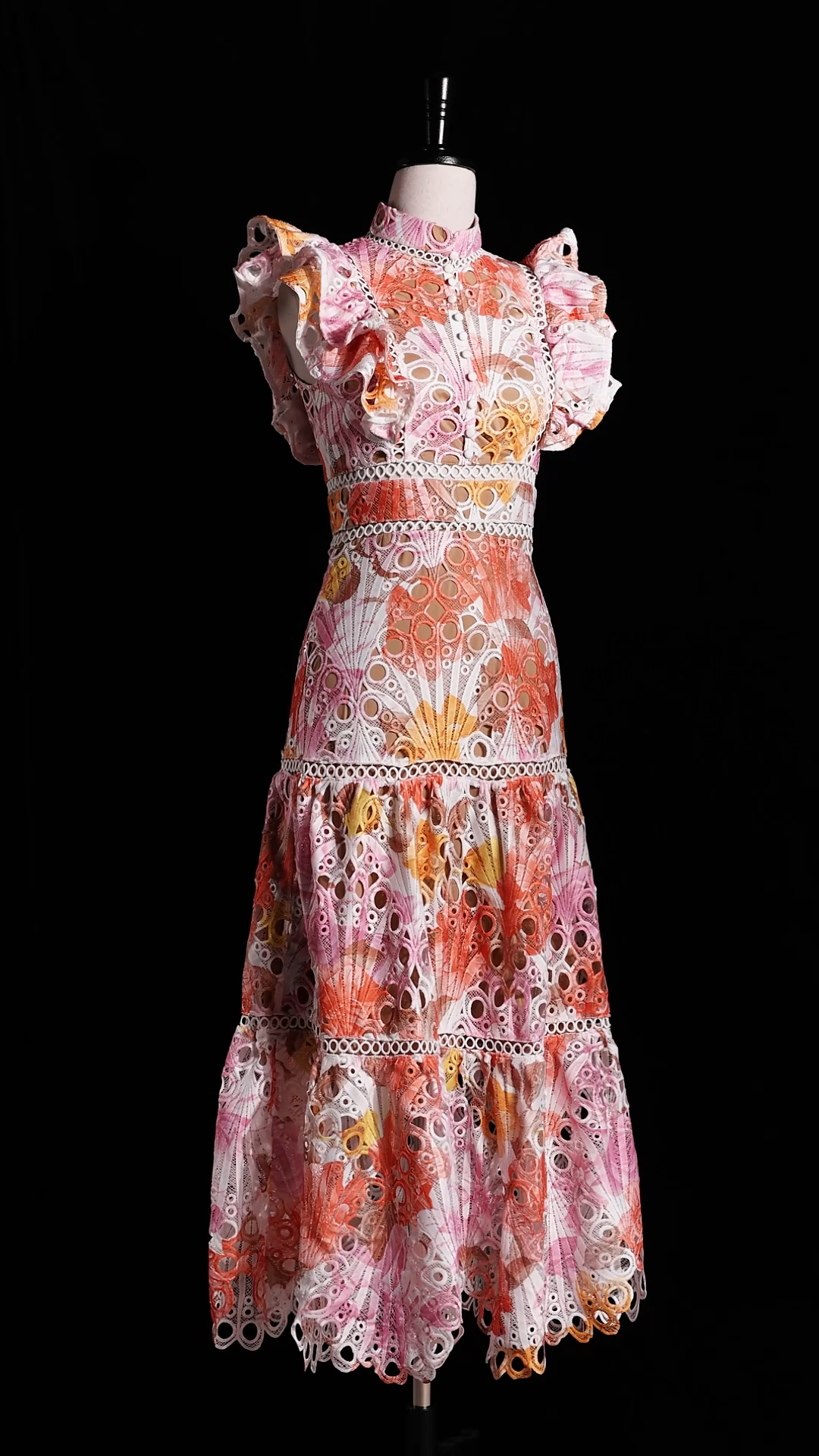 Ksenia Sleeveless Lace Midi Dress