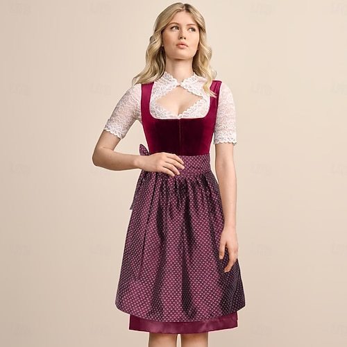 DirndlPop Rot Vanessa Dirndl Bayern Kostüme für das Bierfest