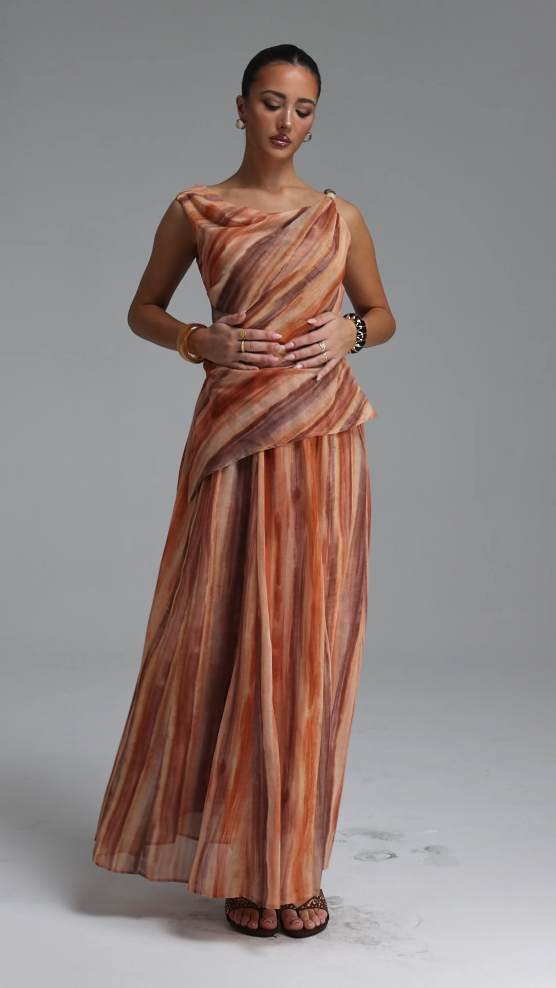 Kater Resort Flowy Print Chiffon Top Or Skirt