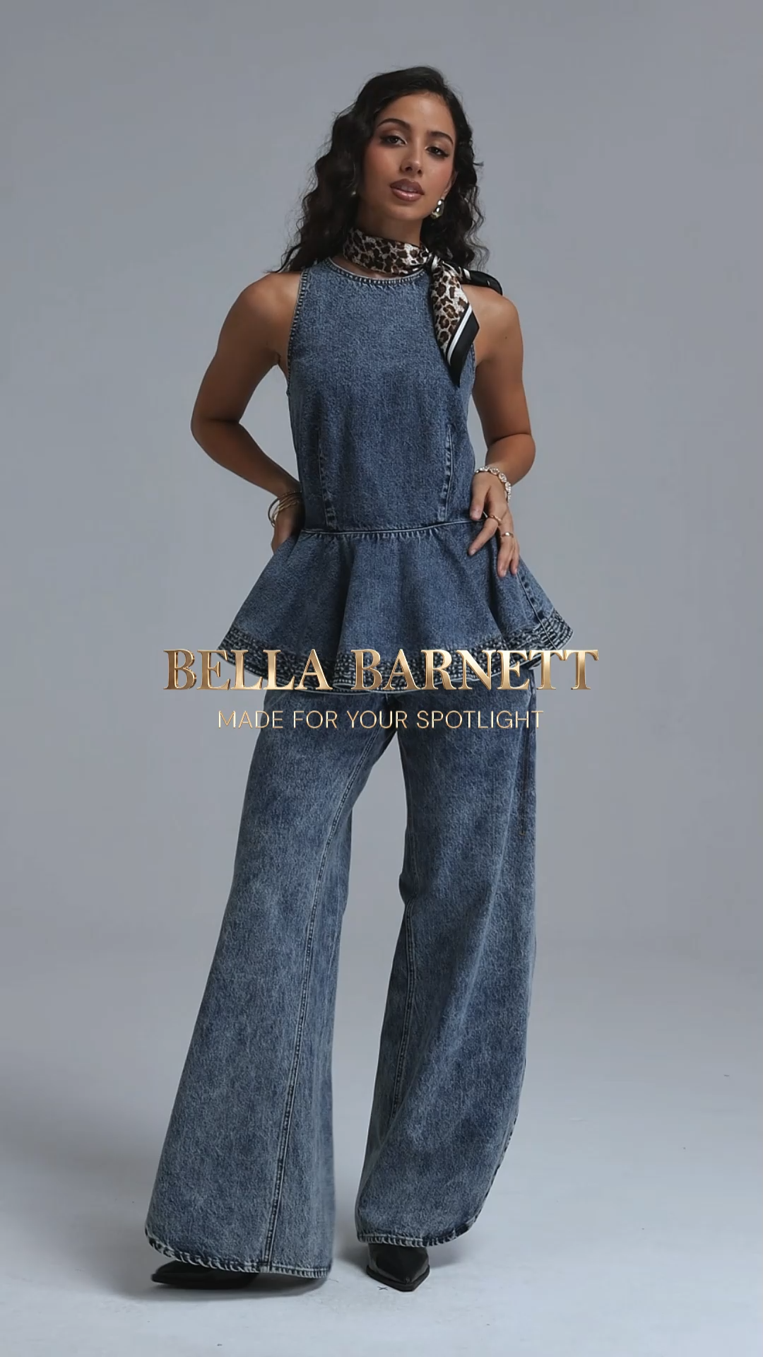 Vioky Chic Tailored Denim Top Or Pants
