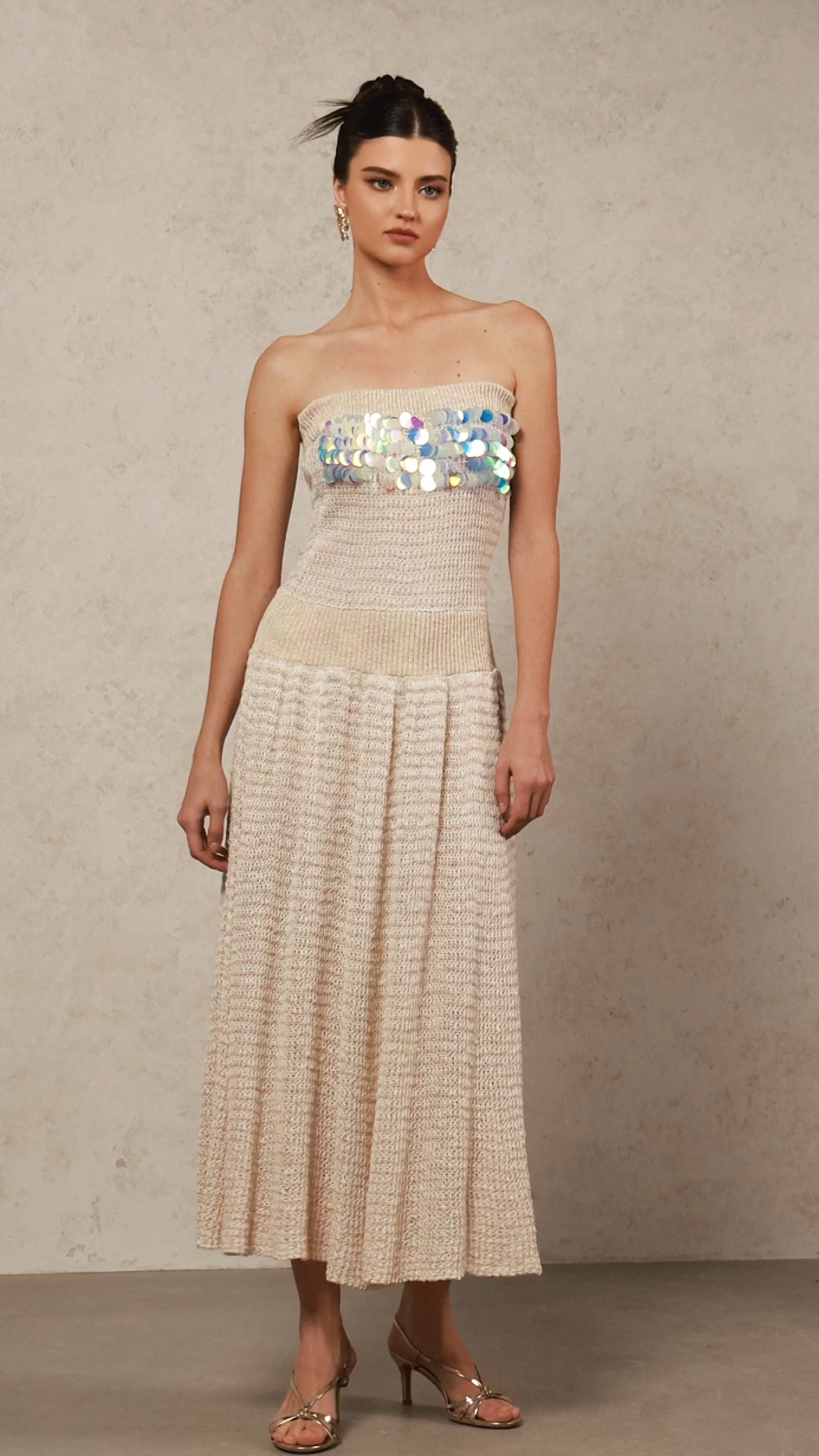 Ikala Sleeveless Sequin Maxi Dress