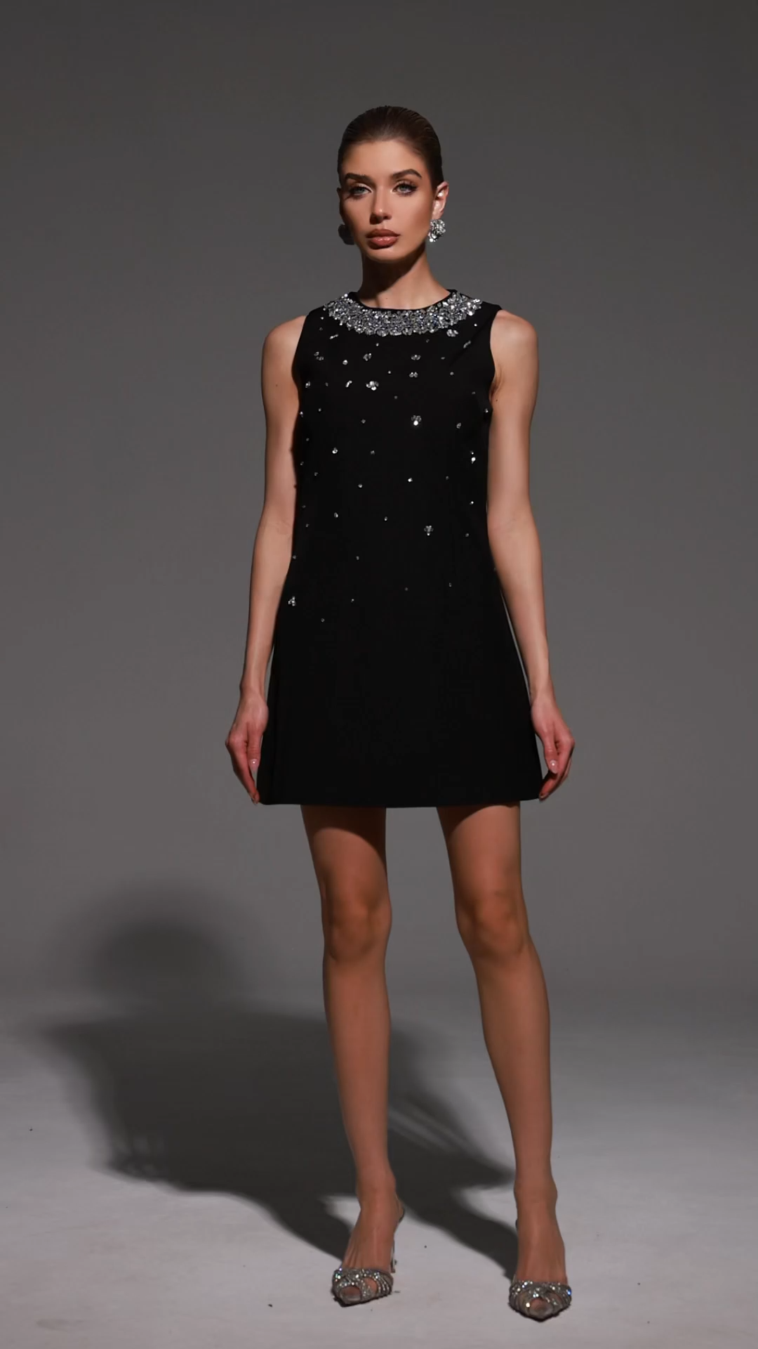 Emmeline Sleeveless Diamond Mini Dress