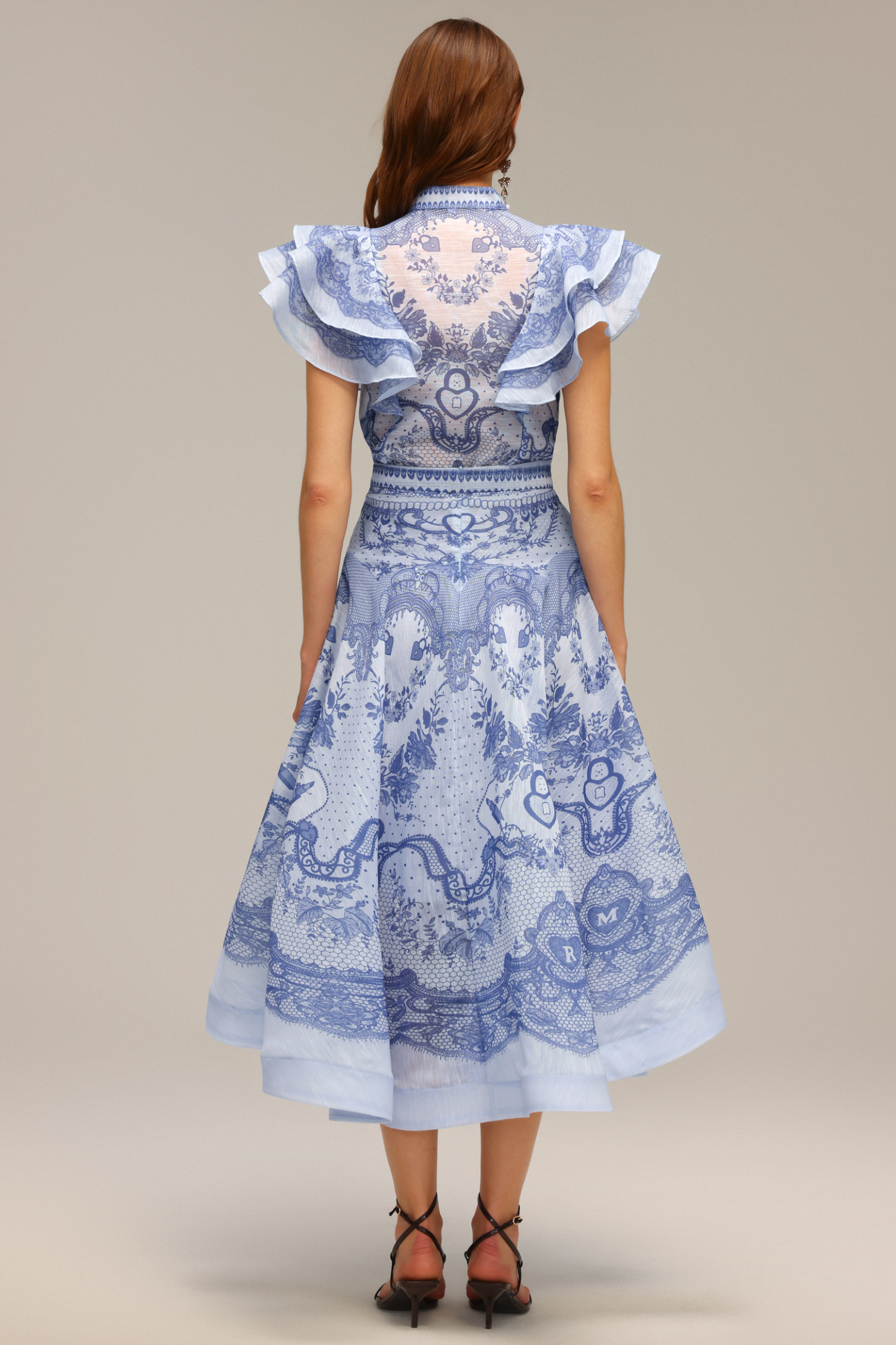 Yvette Sleeveless Floral Printed Top And Skirt Two-Piece Set