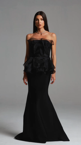 Oria Sleeveless Fishtail Bandage Maxi Dress