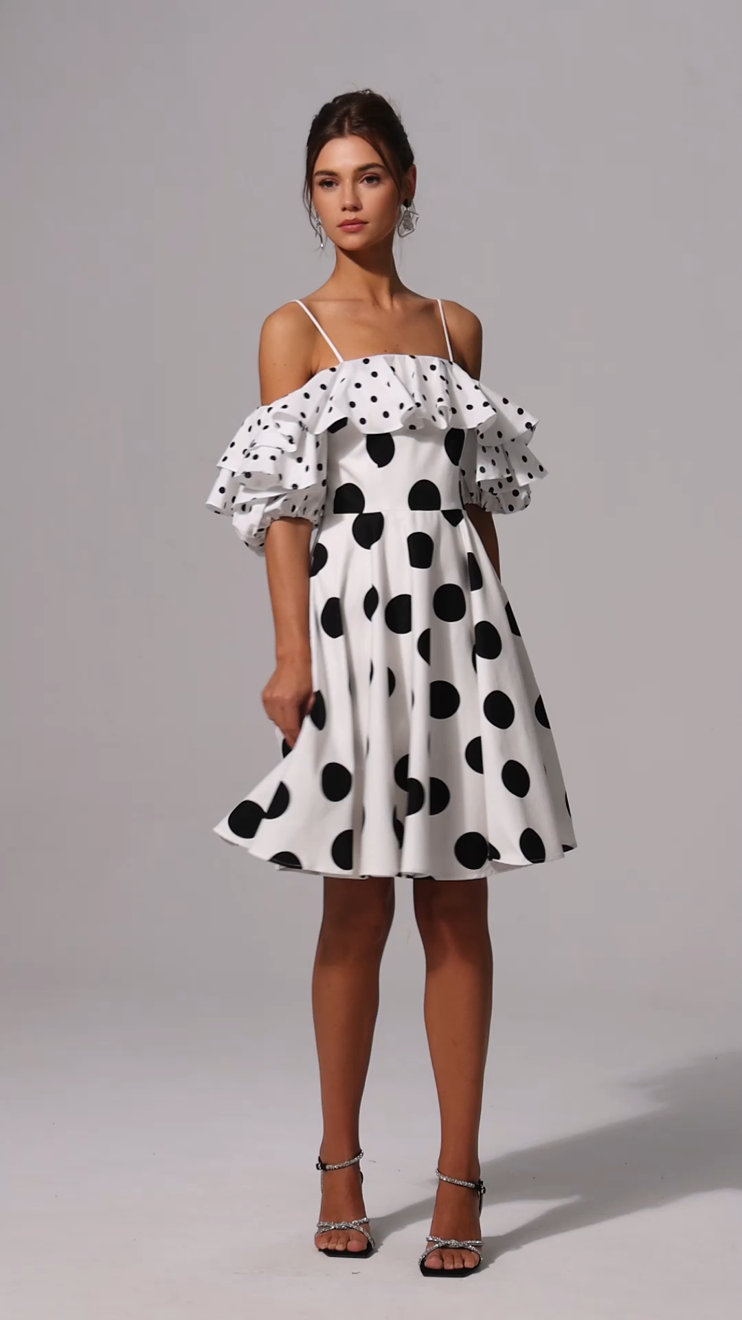 Dolcie Wave Point Flounce Mini Dress