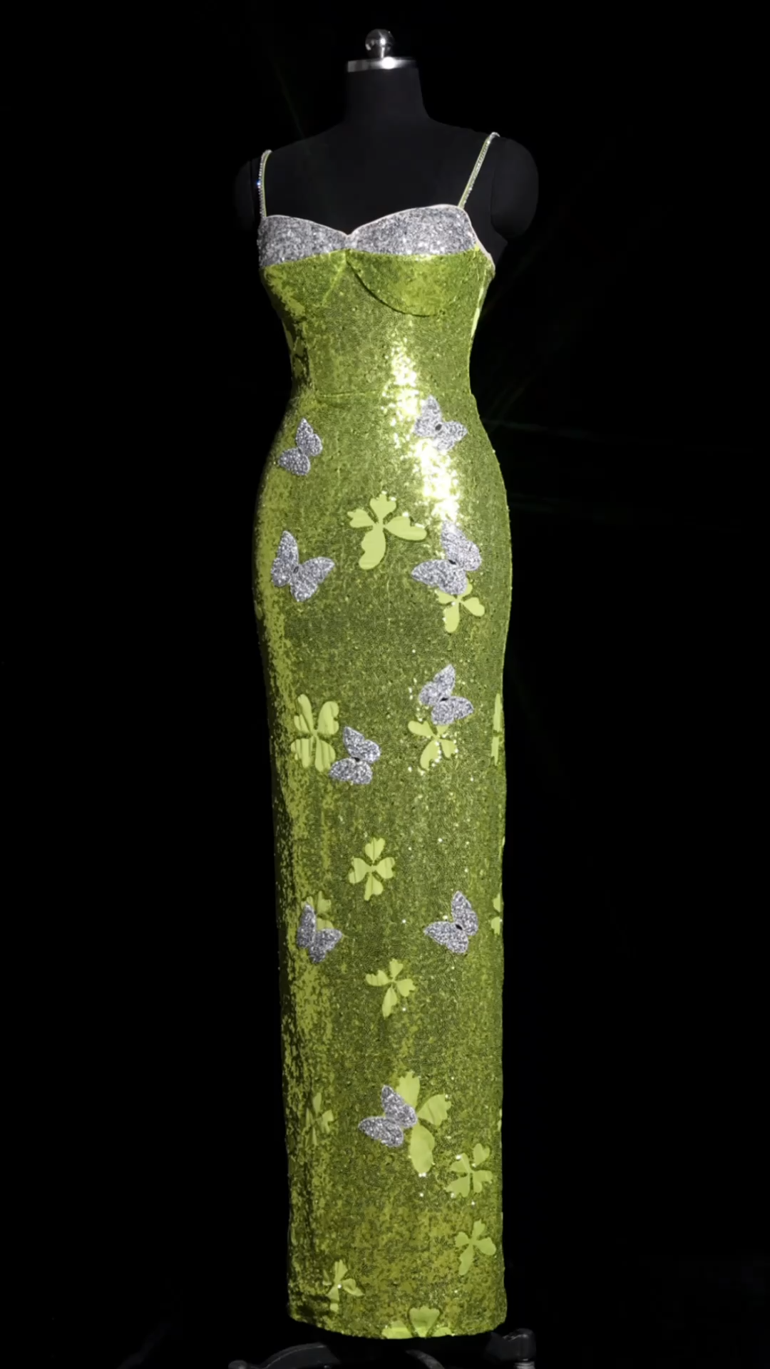 Raisin Sleeveless Diamond Sequin Maxi Dress