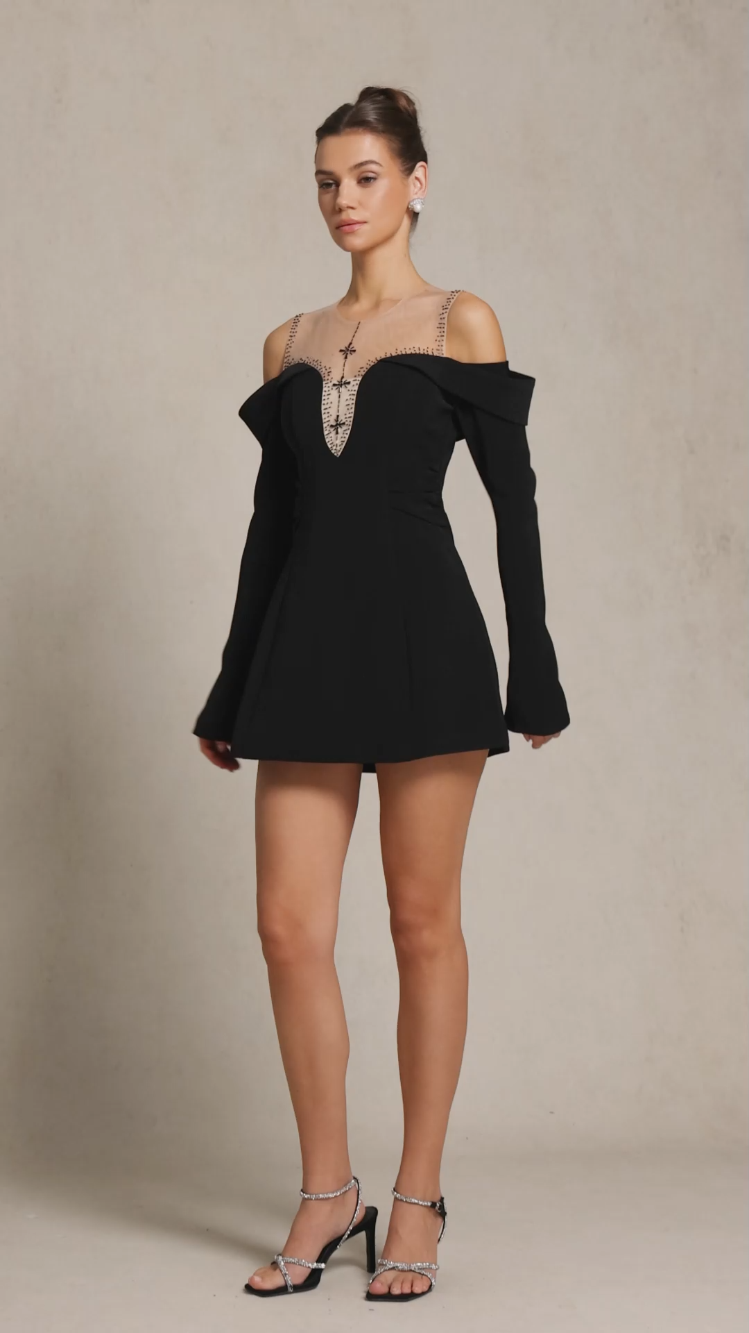 Lucille Long Sleeves Mini Dress