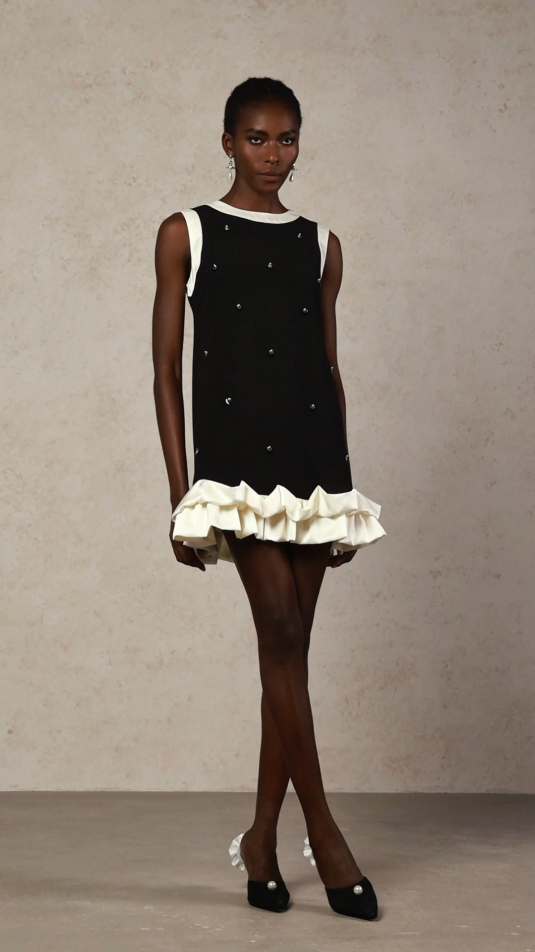 Edie Round Neck Sleeveless Sequin Mini Dress