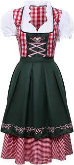 DirndlPop Rot Mila Dirndl  Bayern Kostüme für das Bierfest