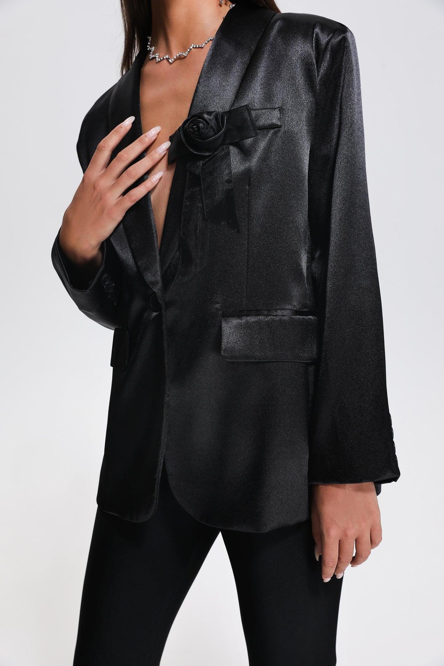 Omisa Satin Blazer - Bellabarnett