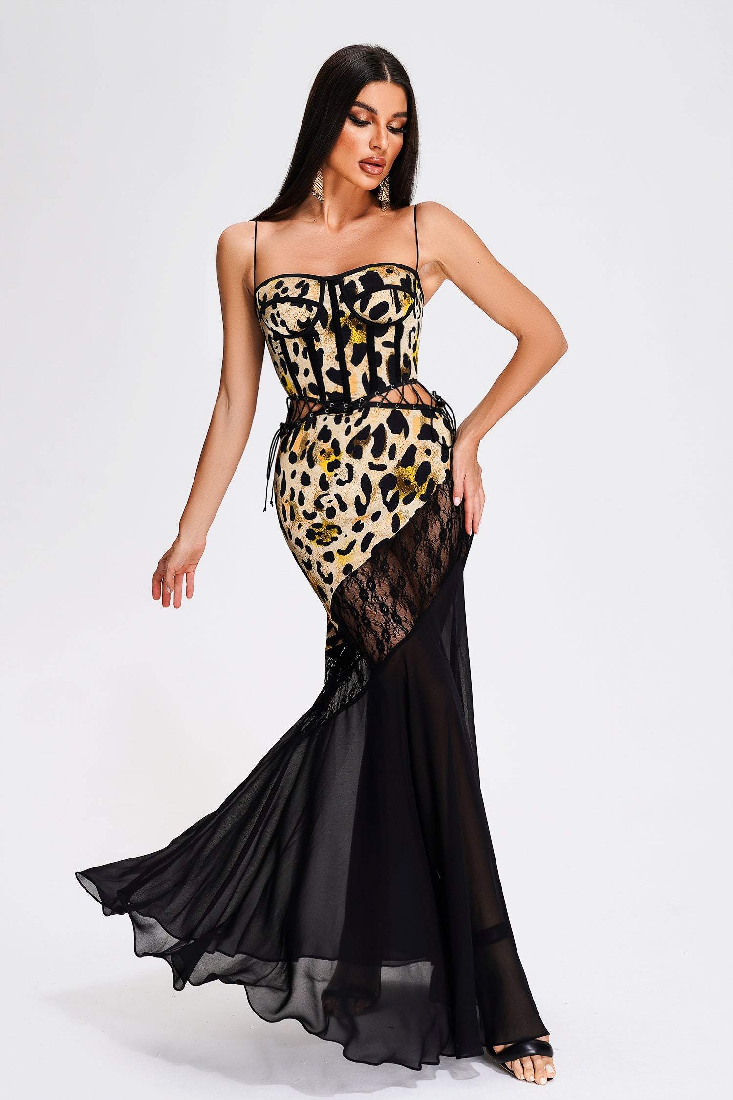 Leopard mermaid outlet dress