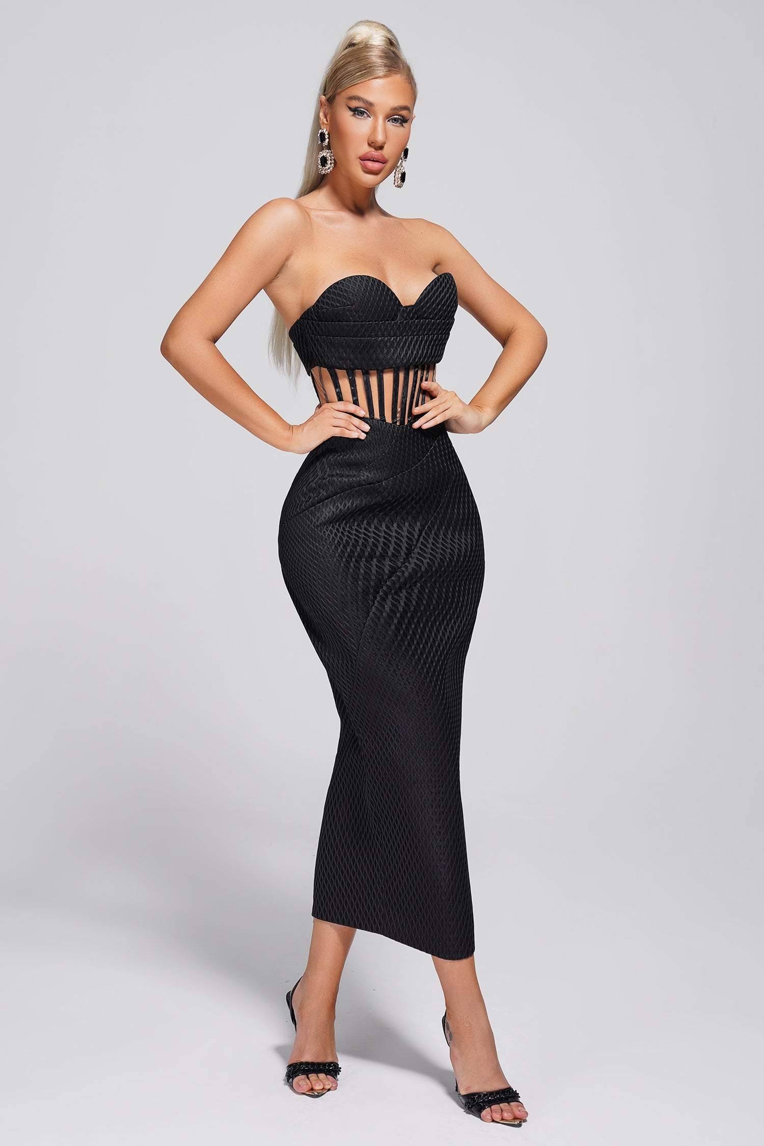 BELLA BARNETT Diamonate Mini Bandage Dress Sexy Corset Slit Date Dress for  Women Fashion Off Shoulder Cocktail Dresses