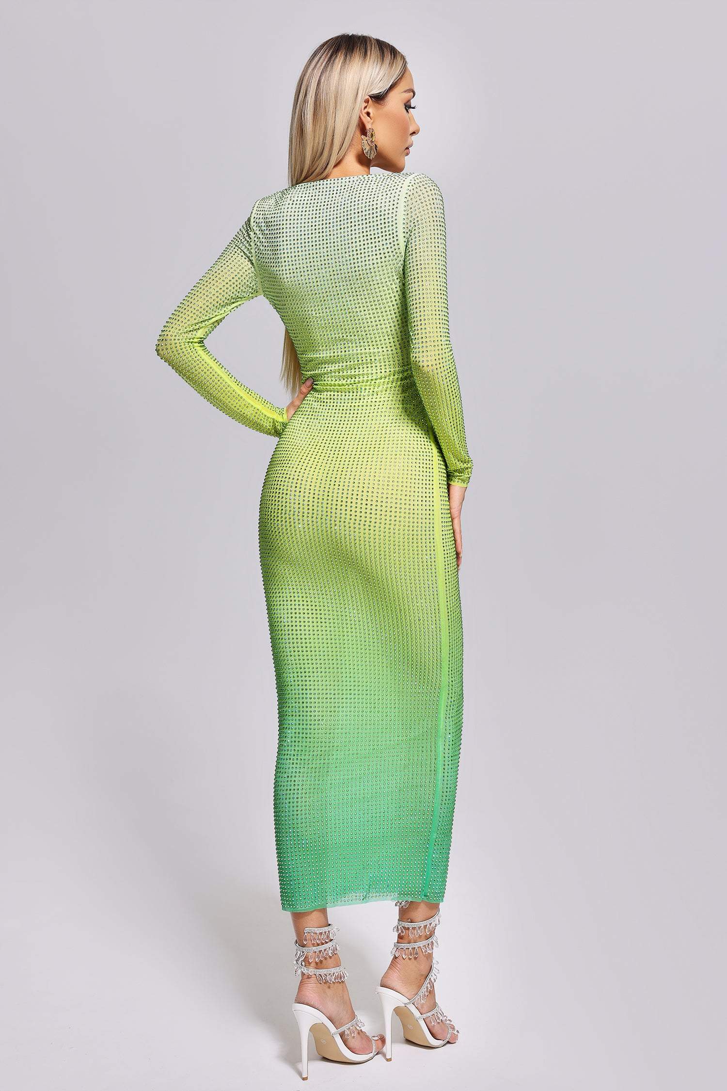 Nyiasia Crystallised Maxi Dress