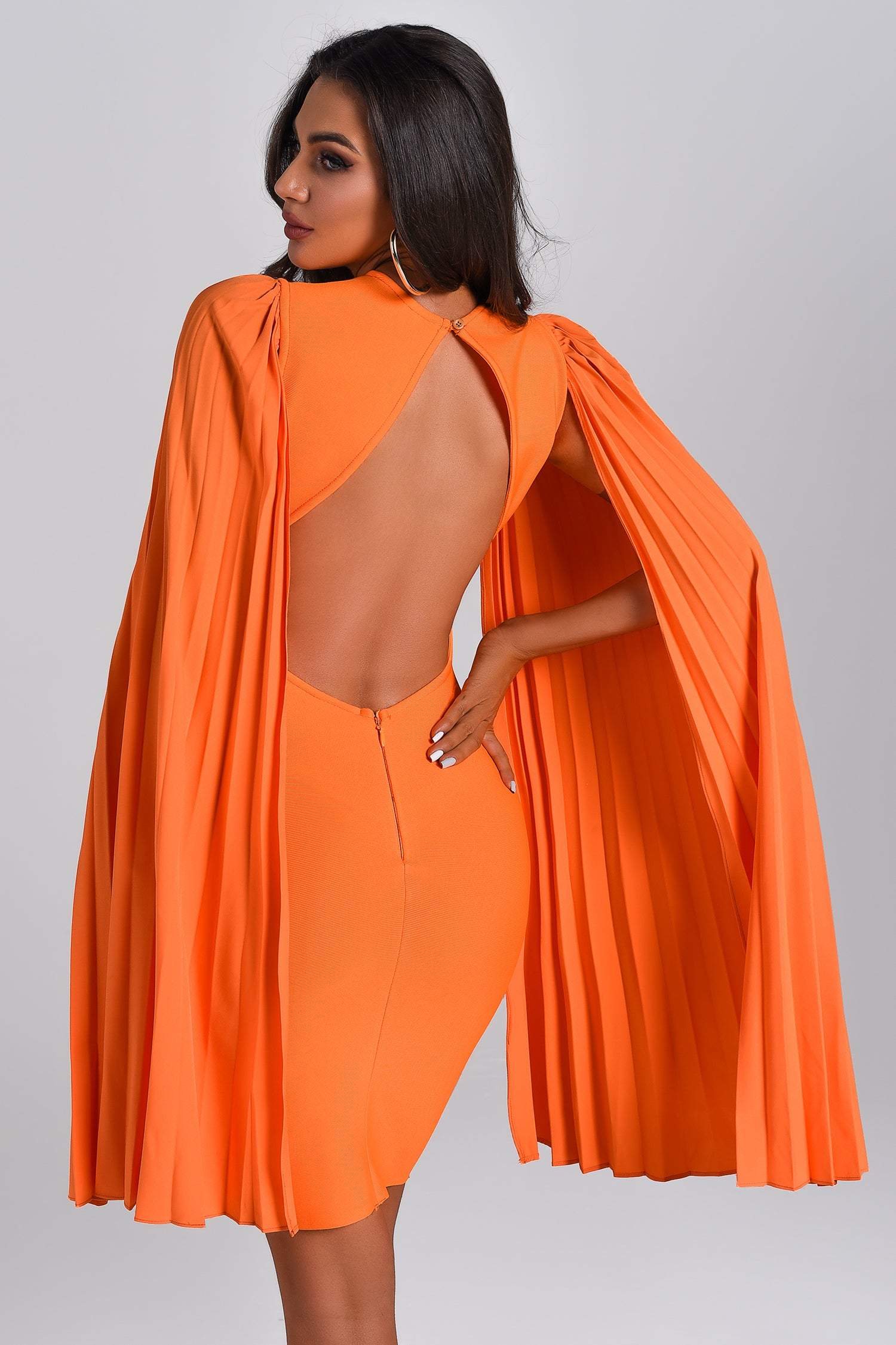 Ronaldette Bandage Dress In Orange