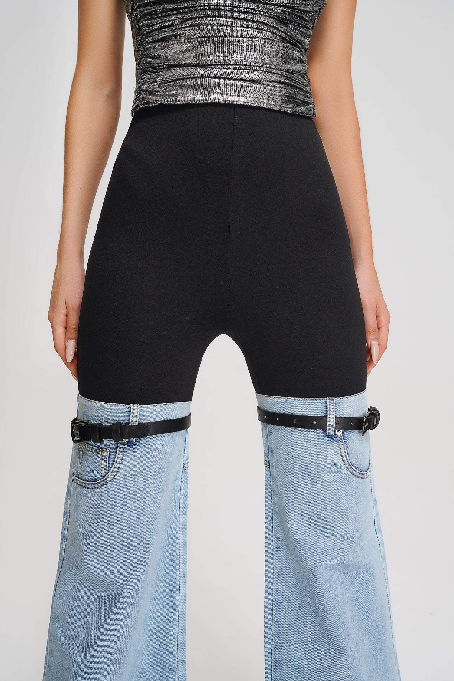Easel patchwork denim jeans – Bella Vita Unique Boutique