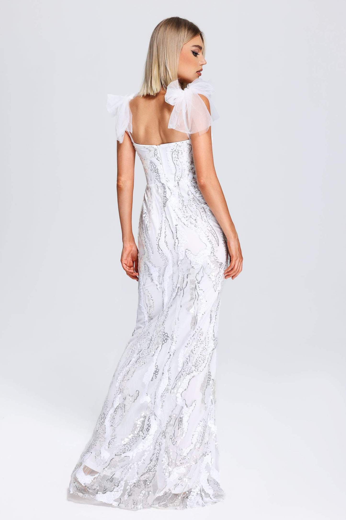Virginia Mesh Sequin Maxi Dress
