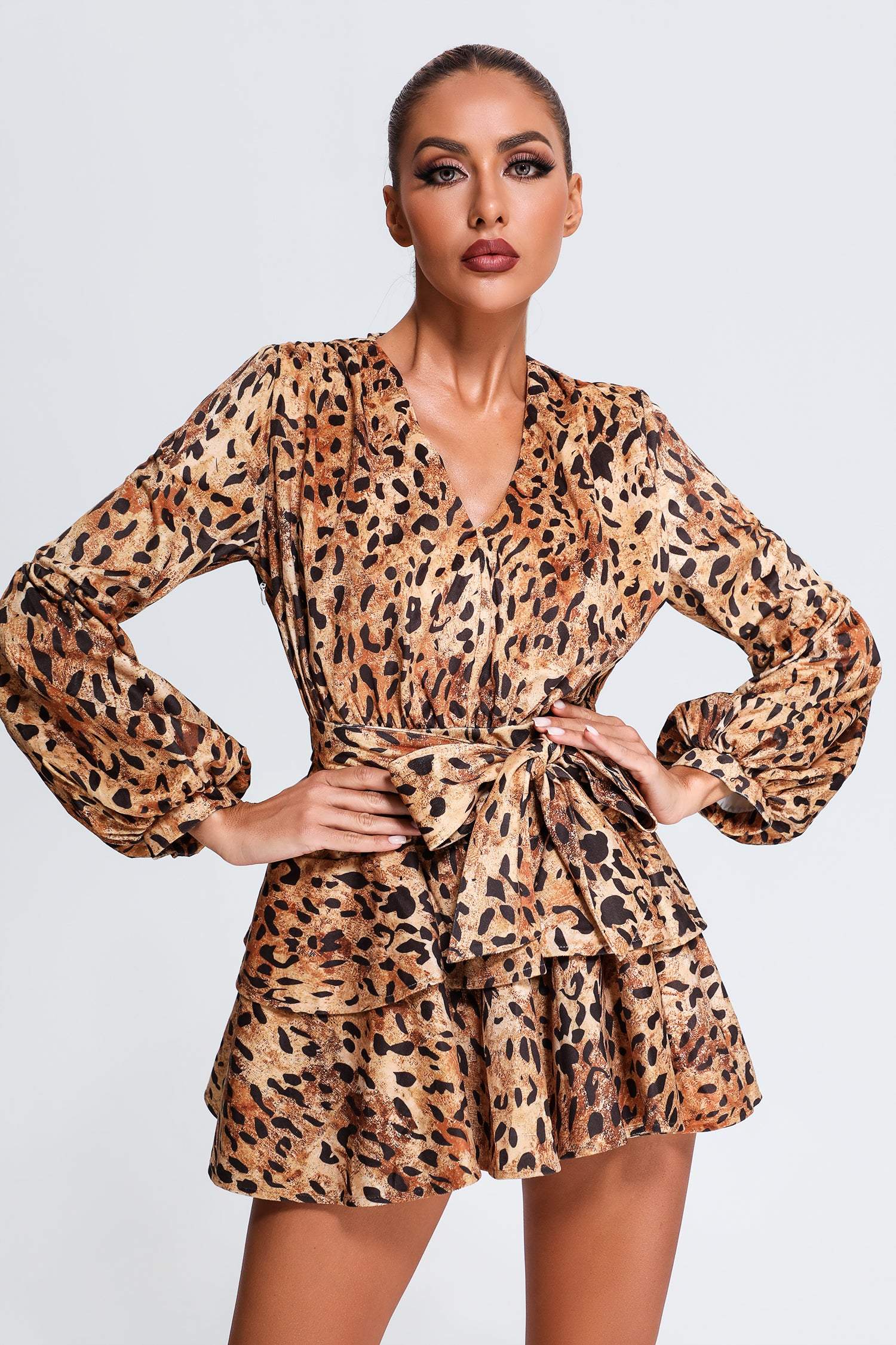 Larriet Leopard Mini Dress