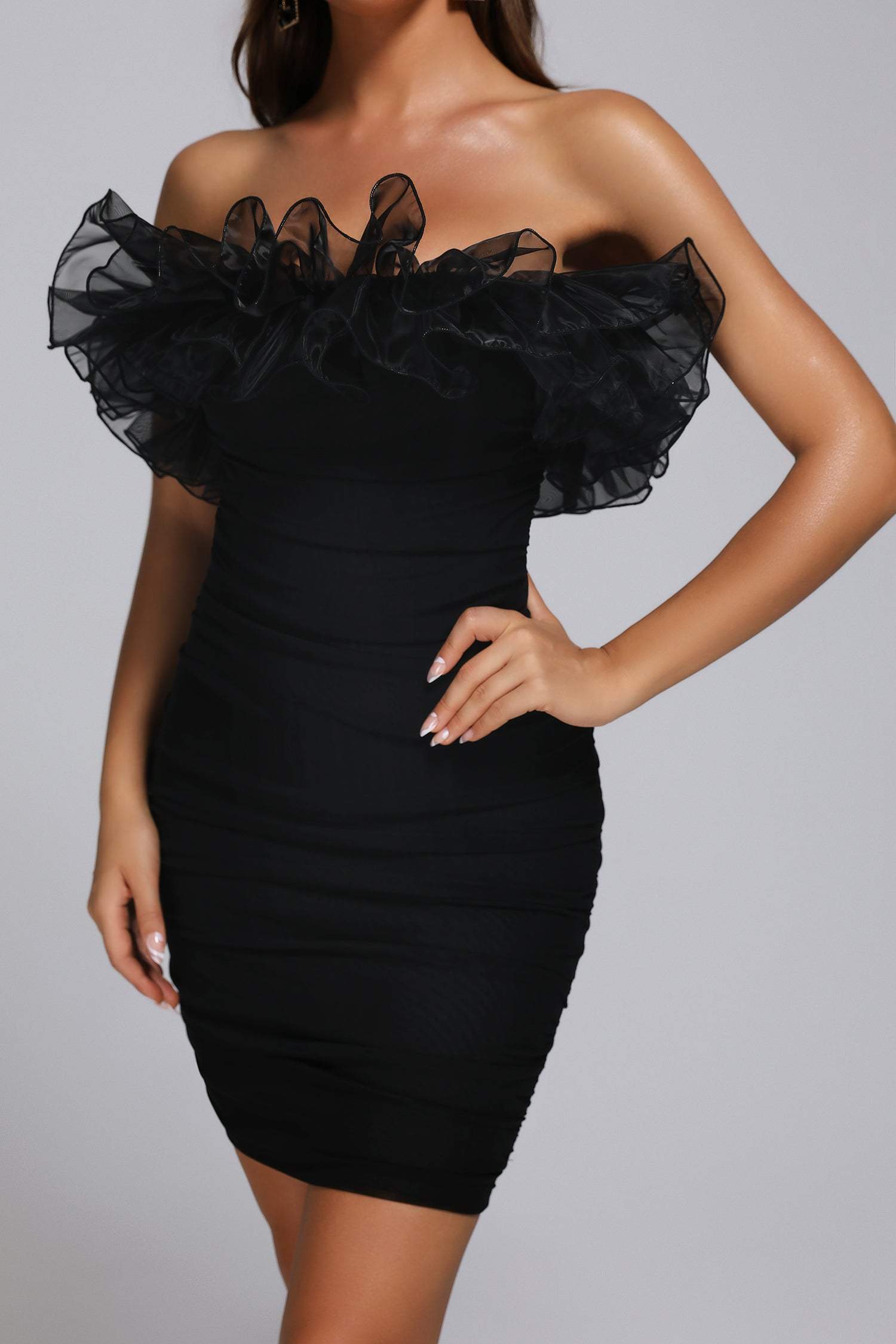Thalia Mini Bandage Dress - Black
