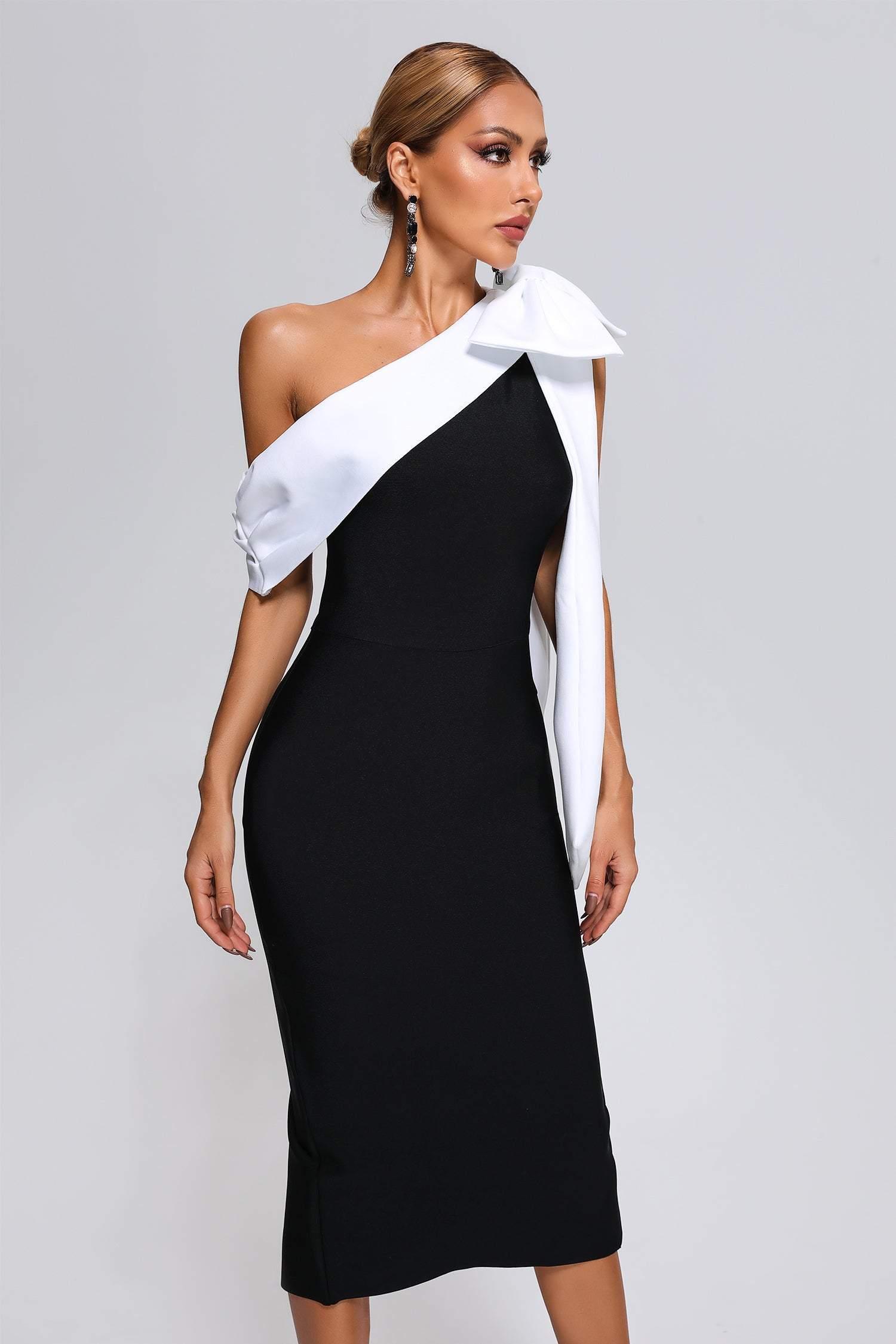 Elza Midi Bandage Dress - Bellabarnett