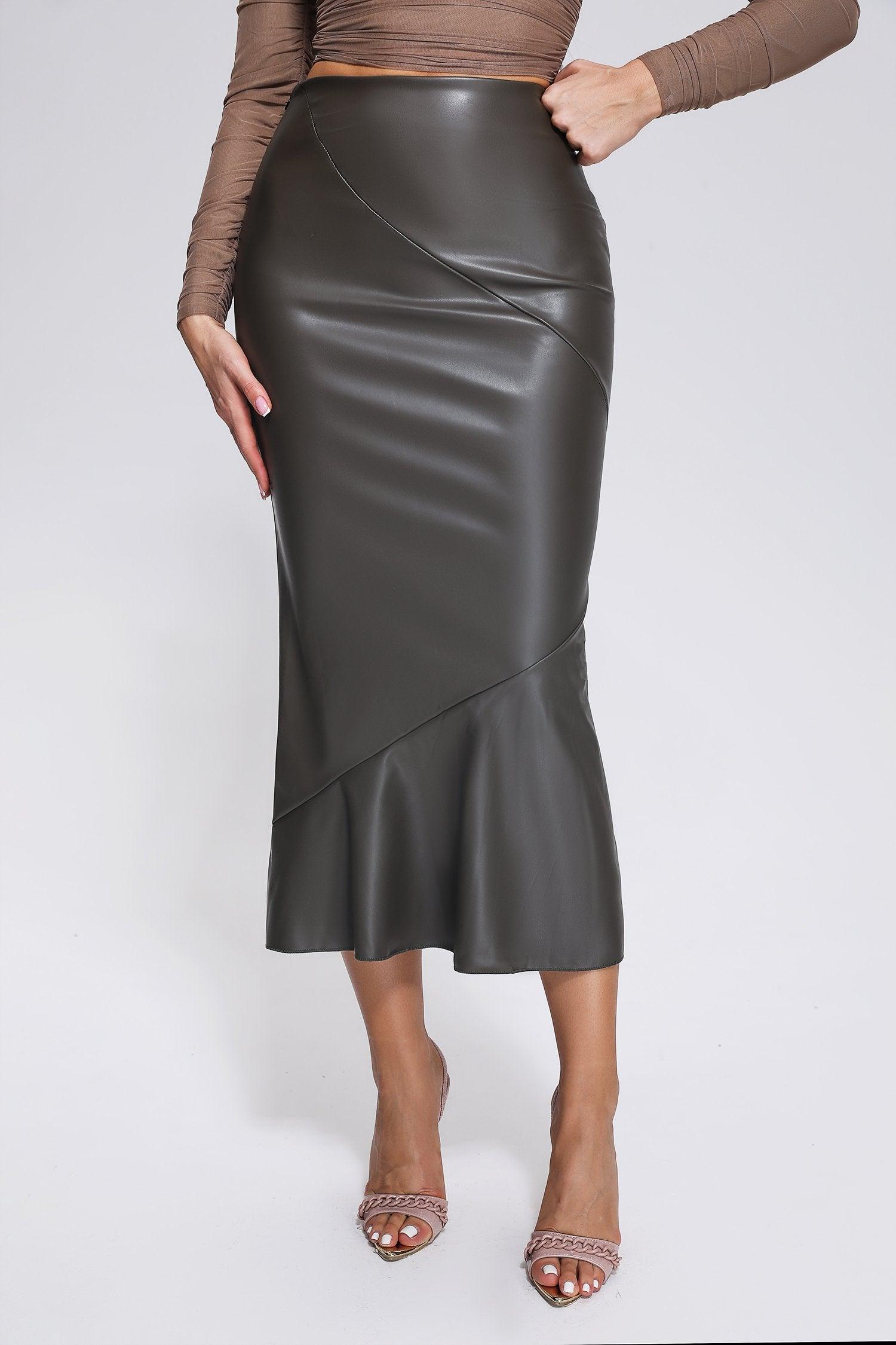 Tana Leather Skirt - Bellabarnett