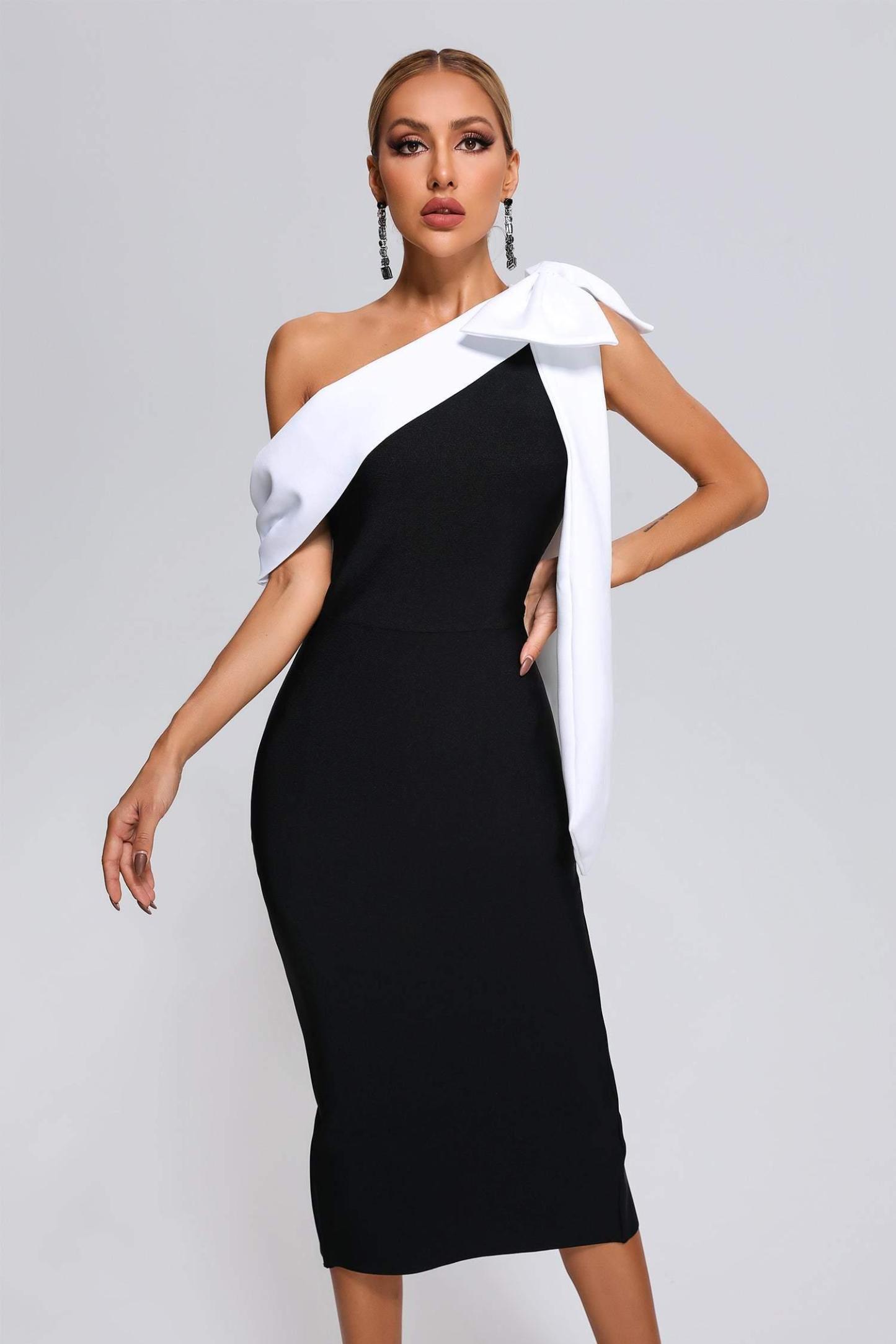 Elza Midi Bandage Dress - Bellabarnett