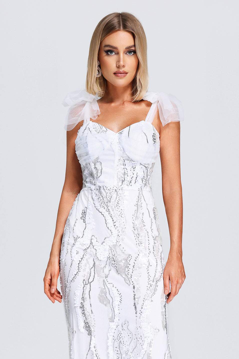 Virginia Mesh Sequin Maxi Dress
