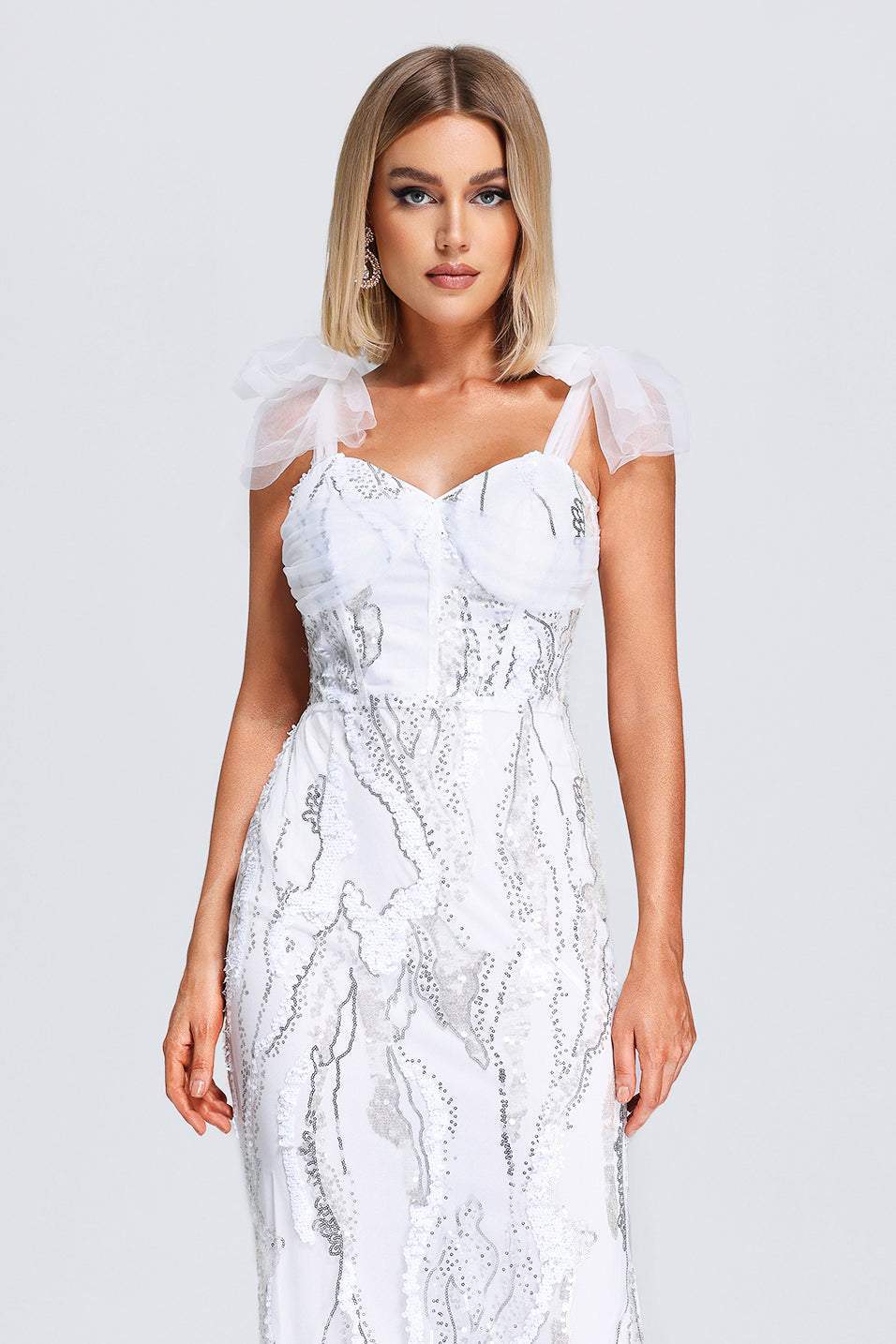 Virginia Mesh Sequin Maxi Dress