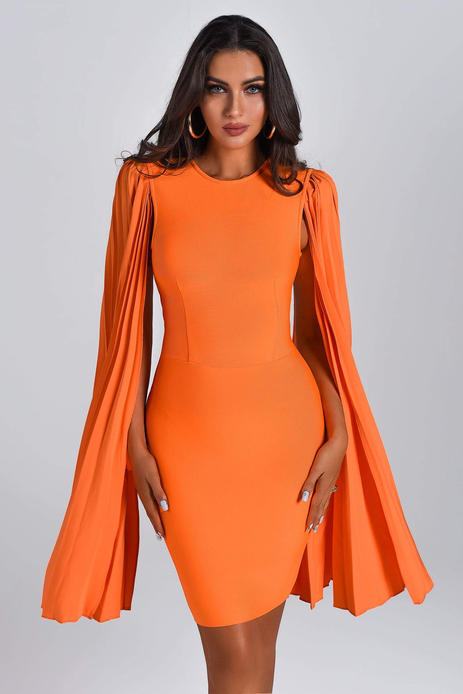 Ronaldette Bandage Dress In Orange